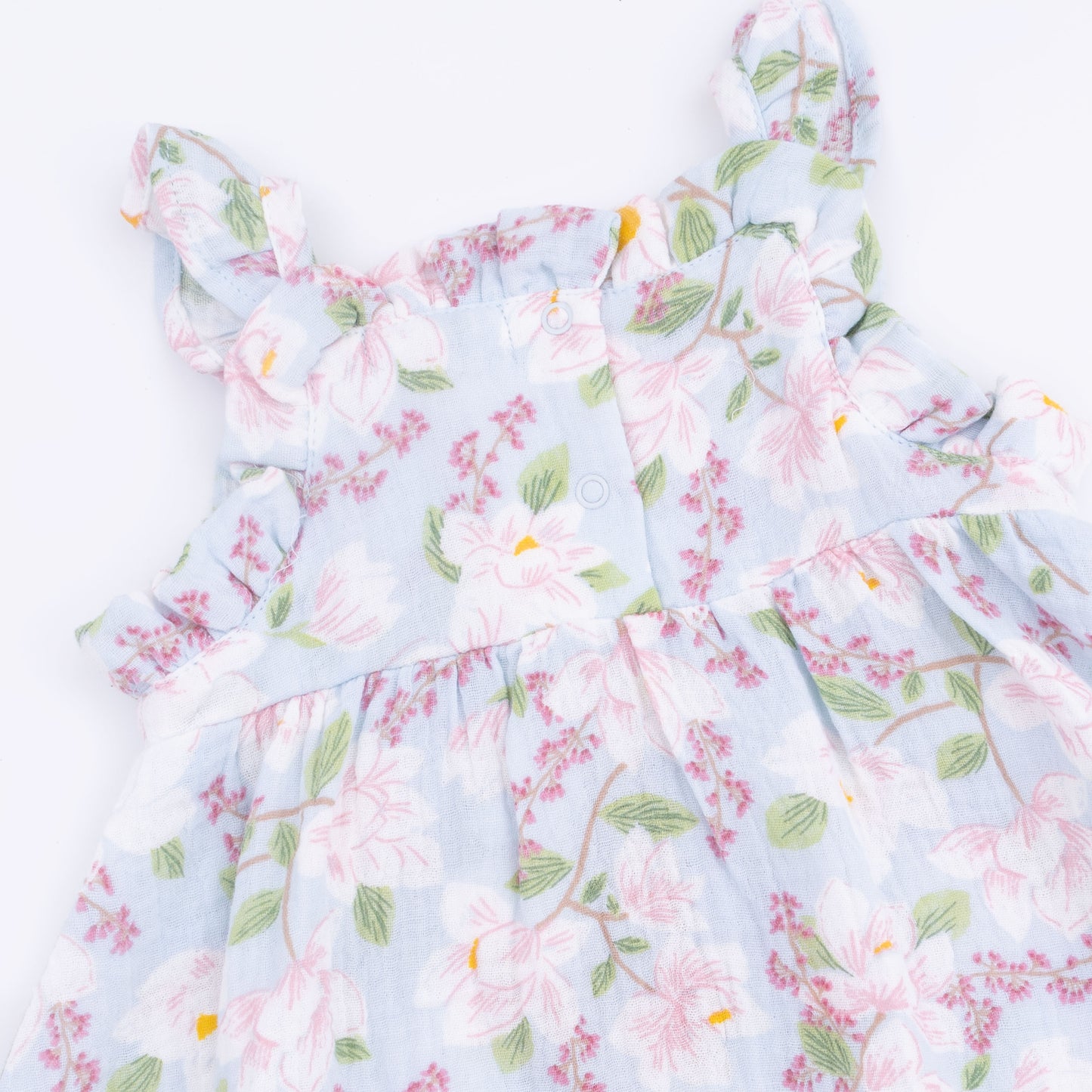 Magnolias - Paperbag Ruffle Sundress with Bloomer