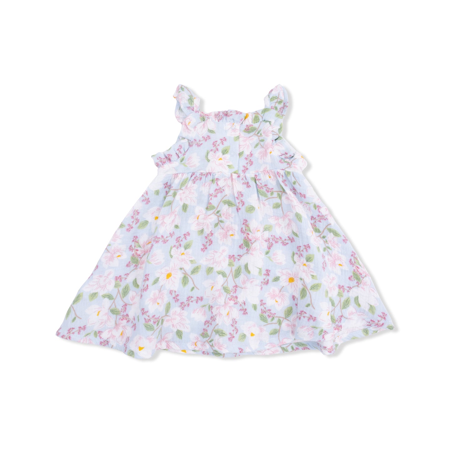 Magnolias - Paperbag Ruffle Sundress with Bloomer-Angel Dear