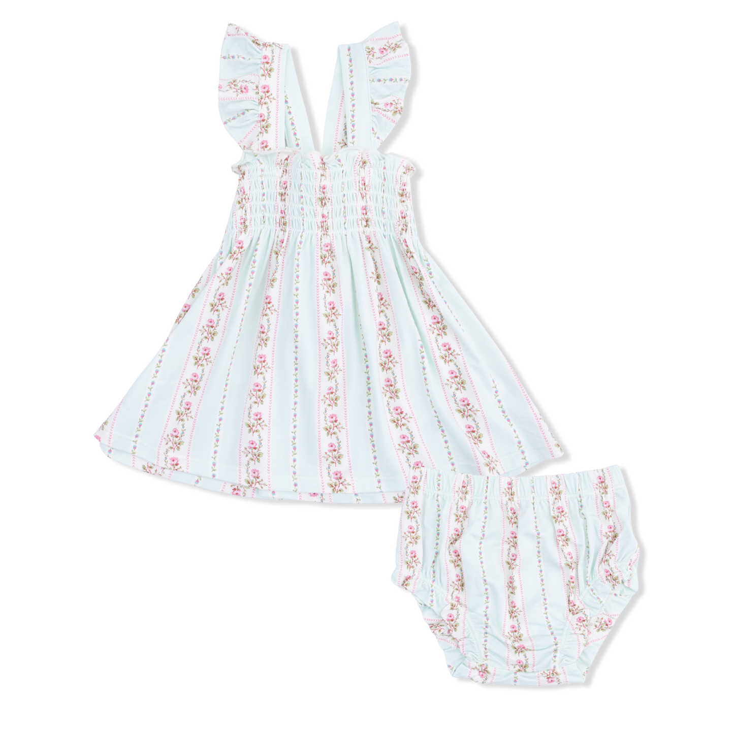 Antoinette Stripe - Smocked Top with Bloomer-Angel Dear