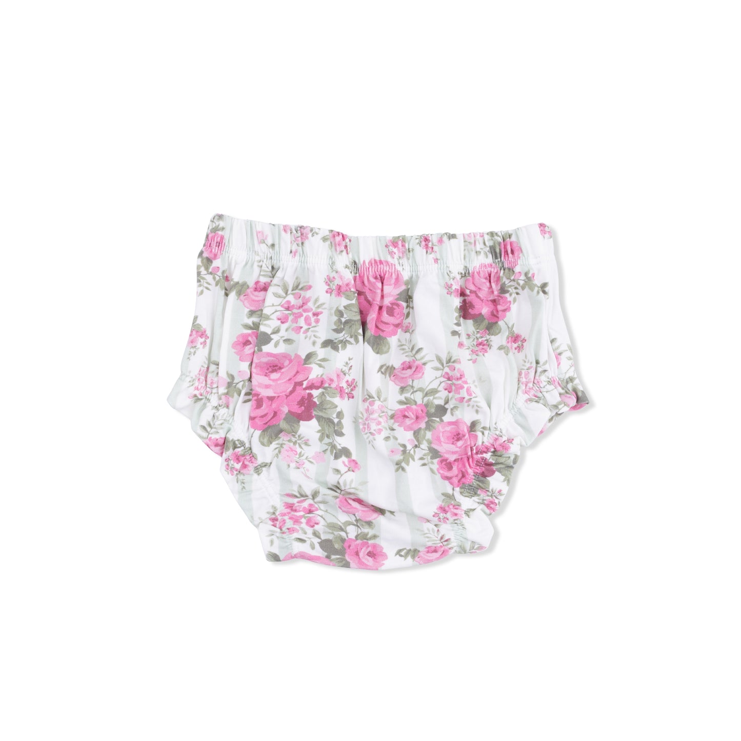 Cabbage Rose Stripe - Smocked Top with Bloomer-Angel Dear