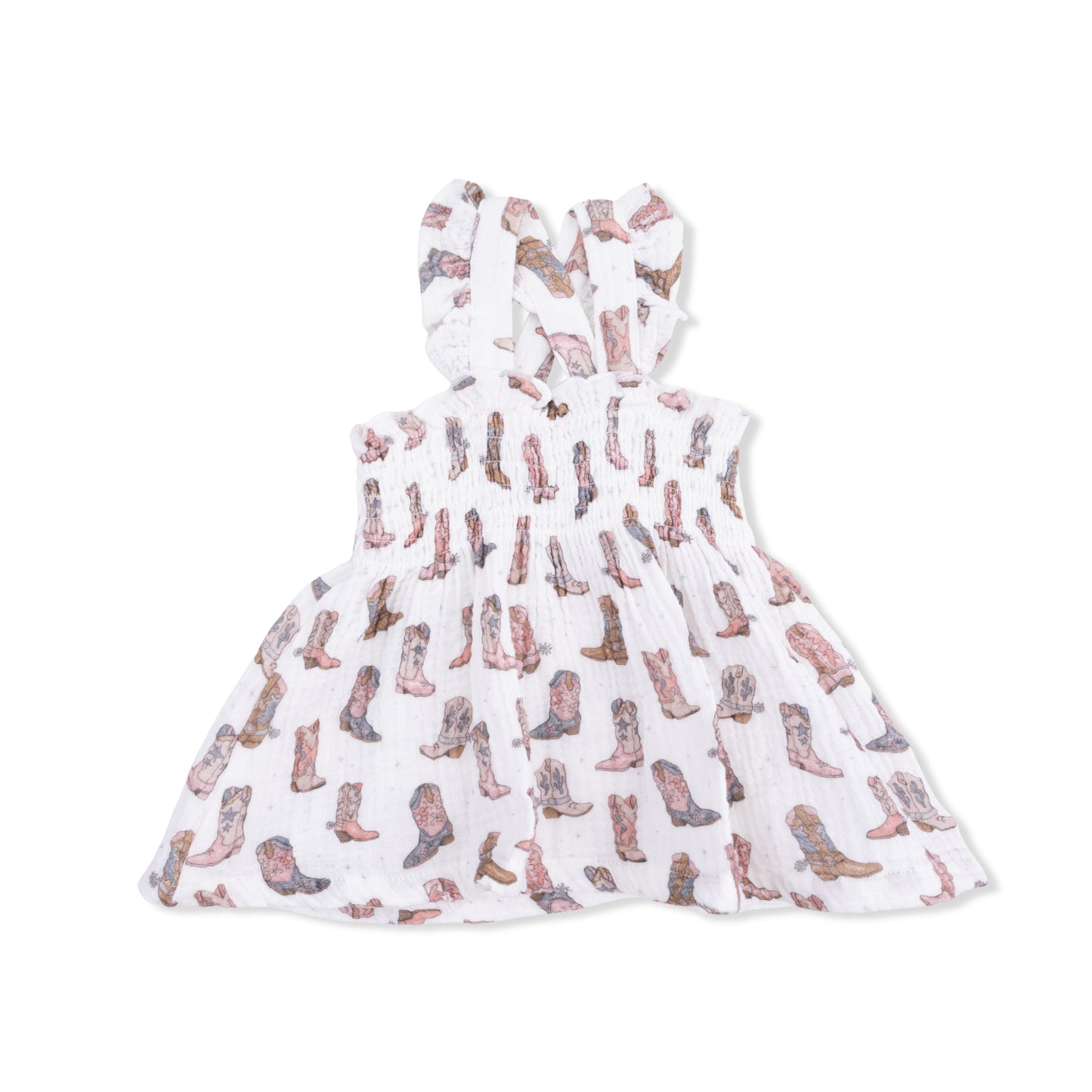 Cowgirl Boots - Smocked Top with Bloomer-Angel Dear