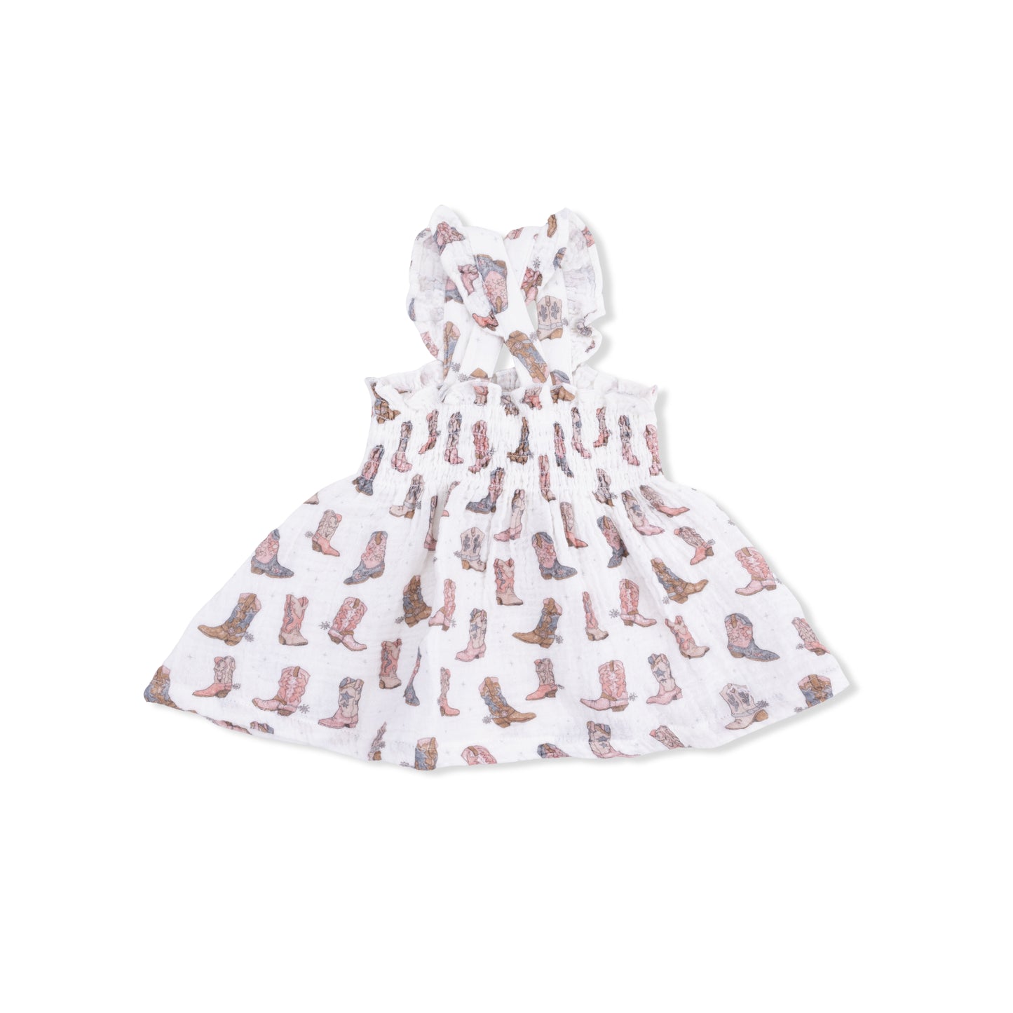 Cowgirl Boots - Smocked Top with Bloomer-Angel Dear