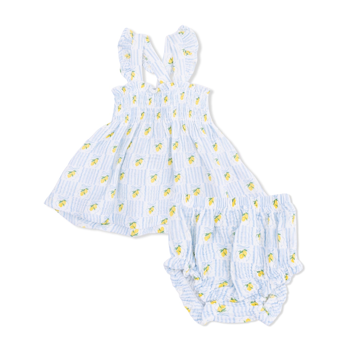 Lovely Lemons - Smocked Top with Bloomer-Angel Dear