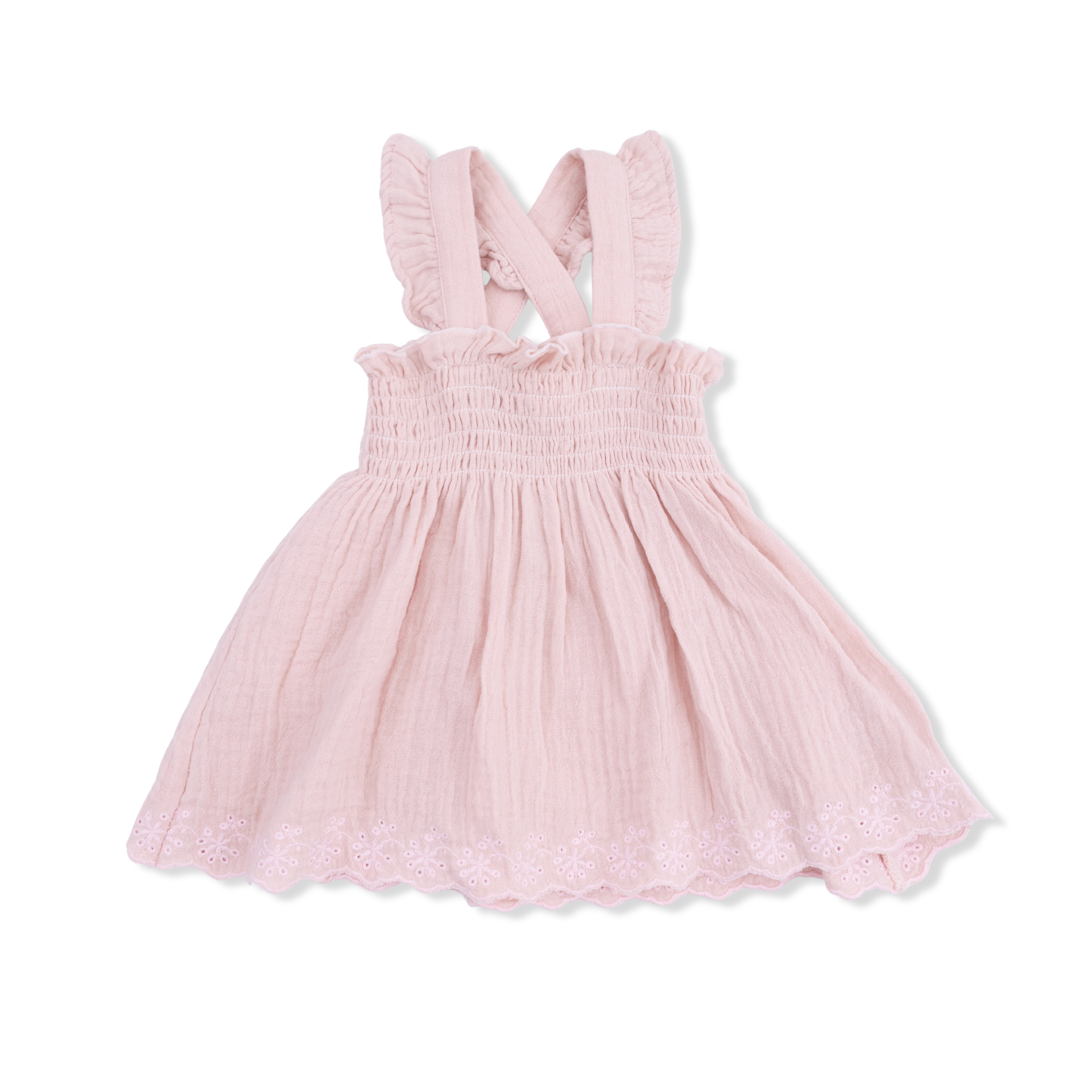 Solid Muslin Lotus - Smocked Top with Bloomer-Angel Dear