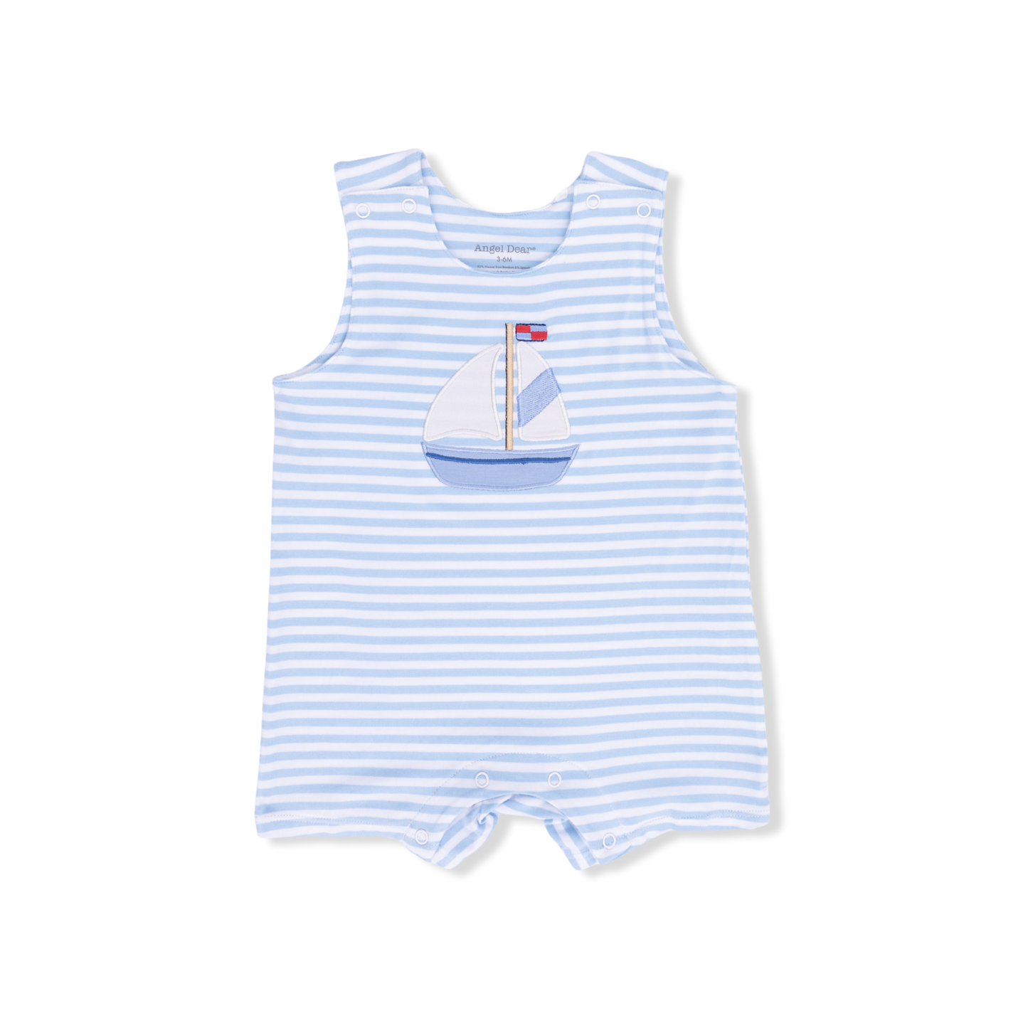 Bubbly Sailboat Stripe - Sleeveless Jon Jon-Angel Dear