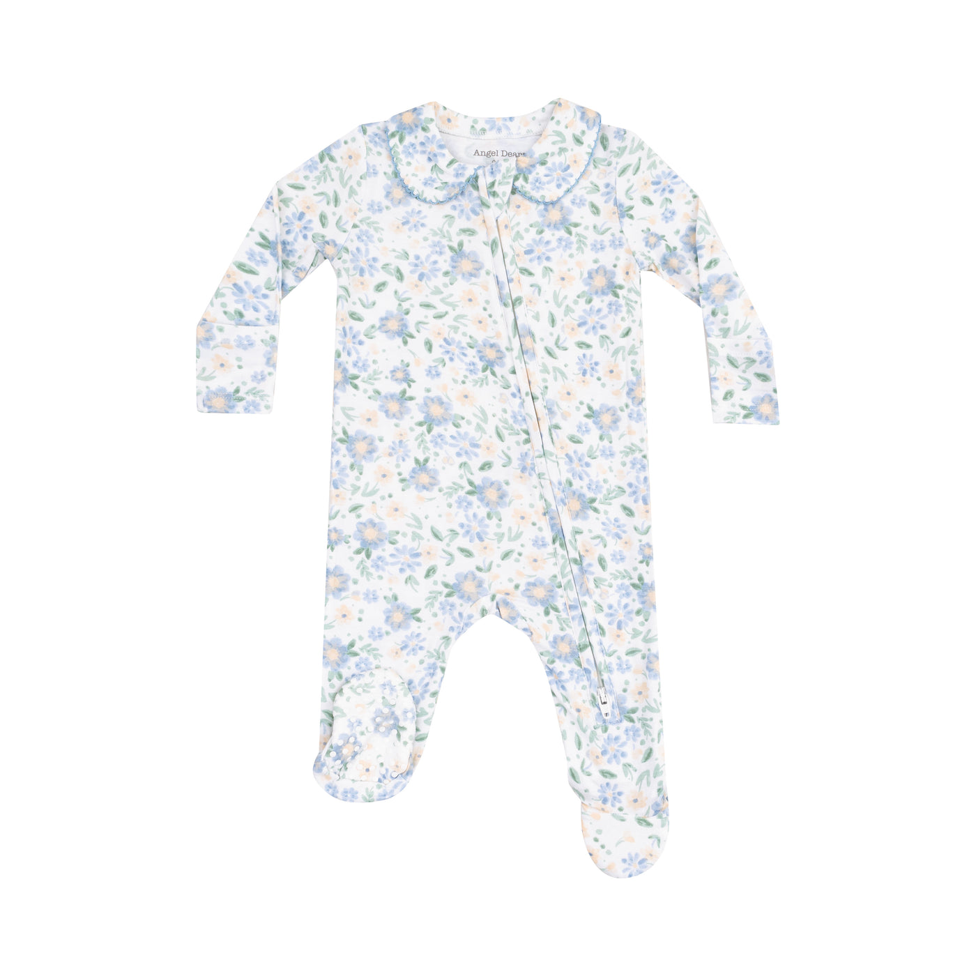 Peter Pan 2 Way Zipper Footie - Baby Veronical Floral