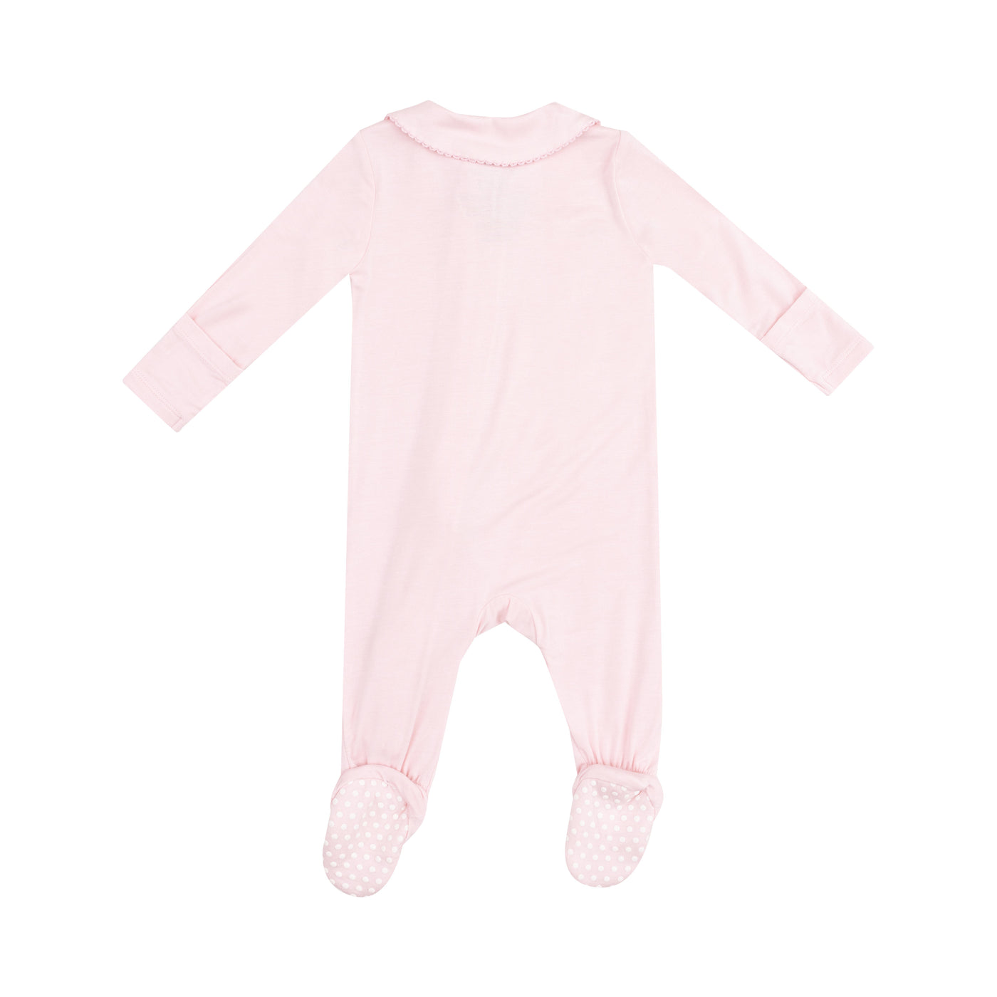 Peter Pan 2 Way Zipper Footie - Solid Classic Pink