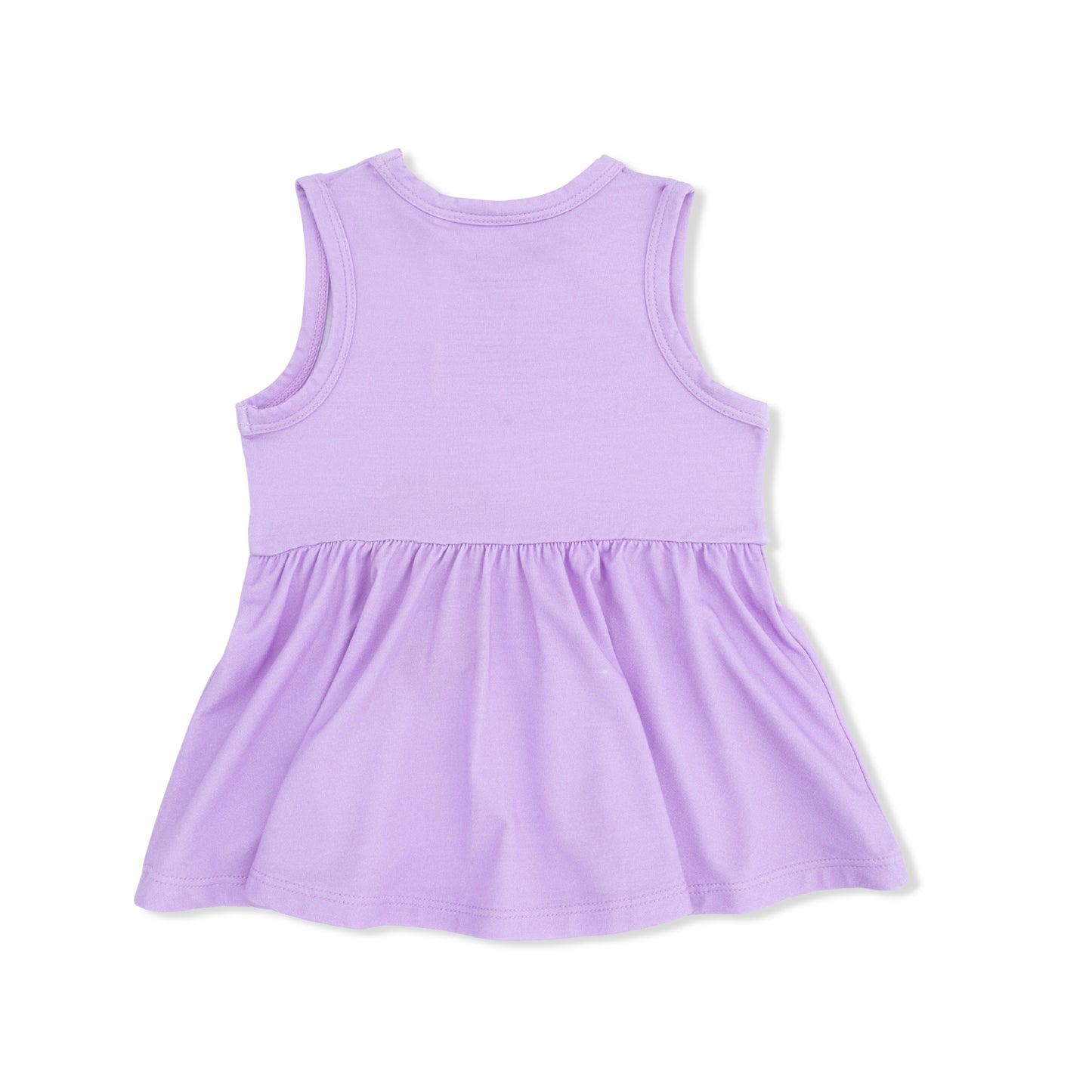 Lacy Lavender Floral - Peplum Tank Top with Baby Bells-Angel Dear