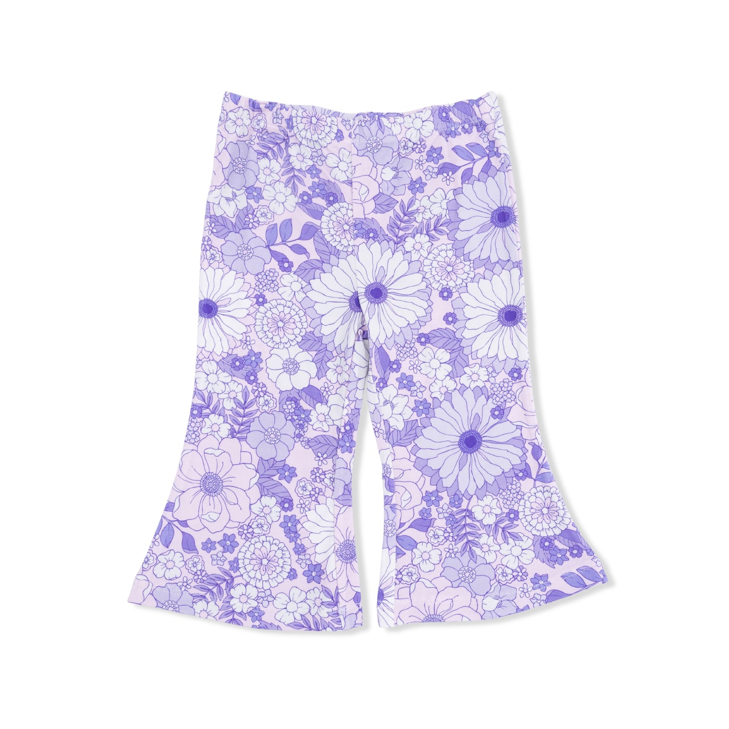 Lacy Lavender Floral - Peplum Tank Top with Baby Bells-Angel Dear