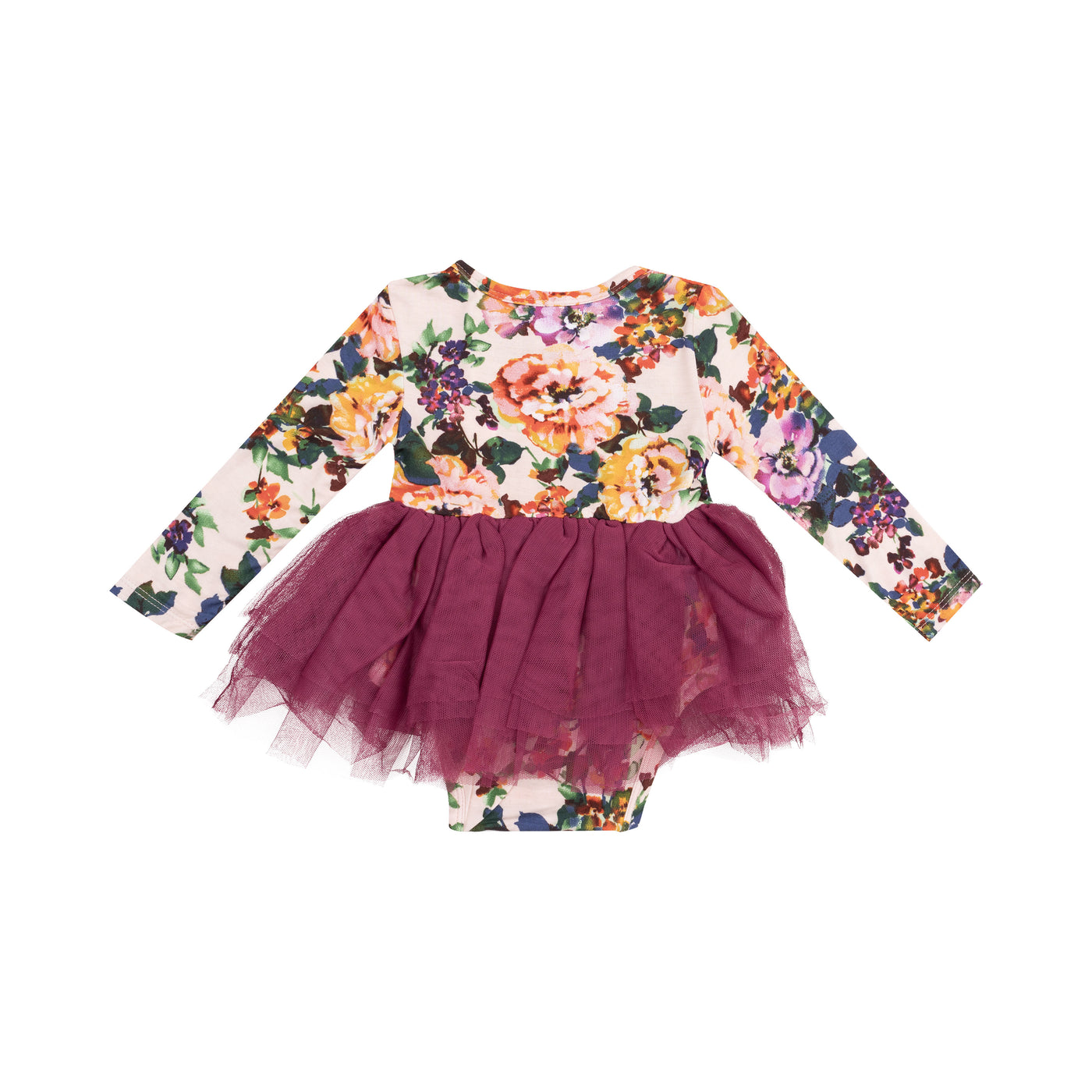 L/S Tutu Bodysuit - Autumn Rose-Angel Dear