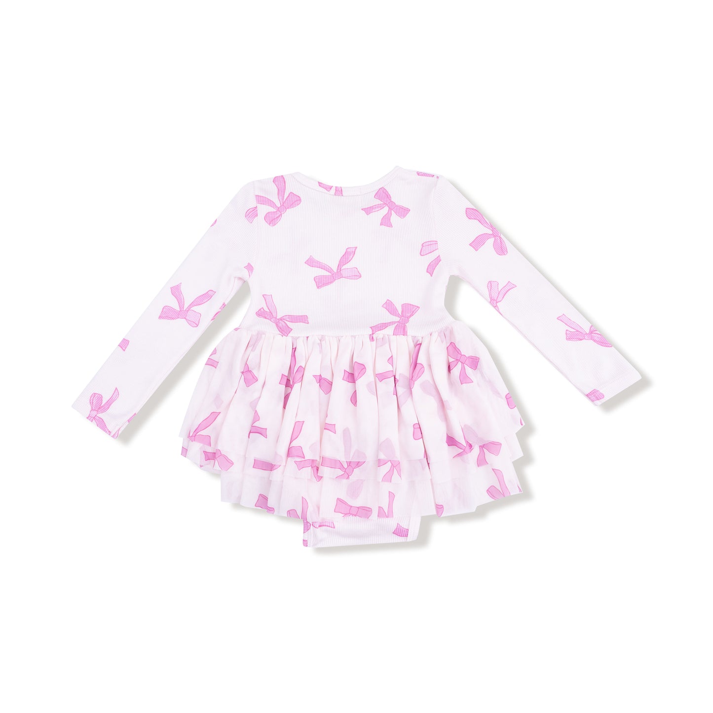 Long Sleeve Tutu Bodysuit in our  Pretty Bows print from Angel Dear