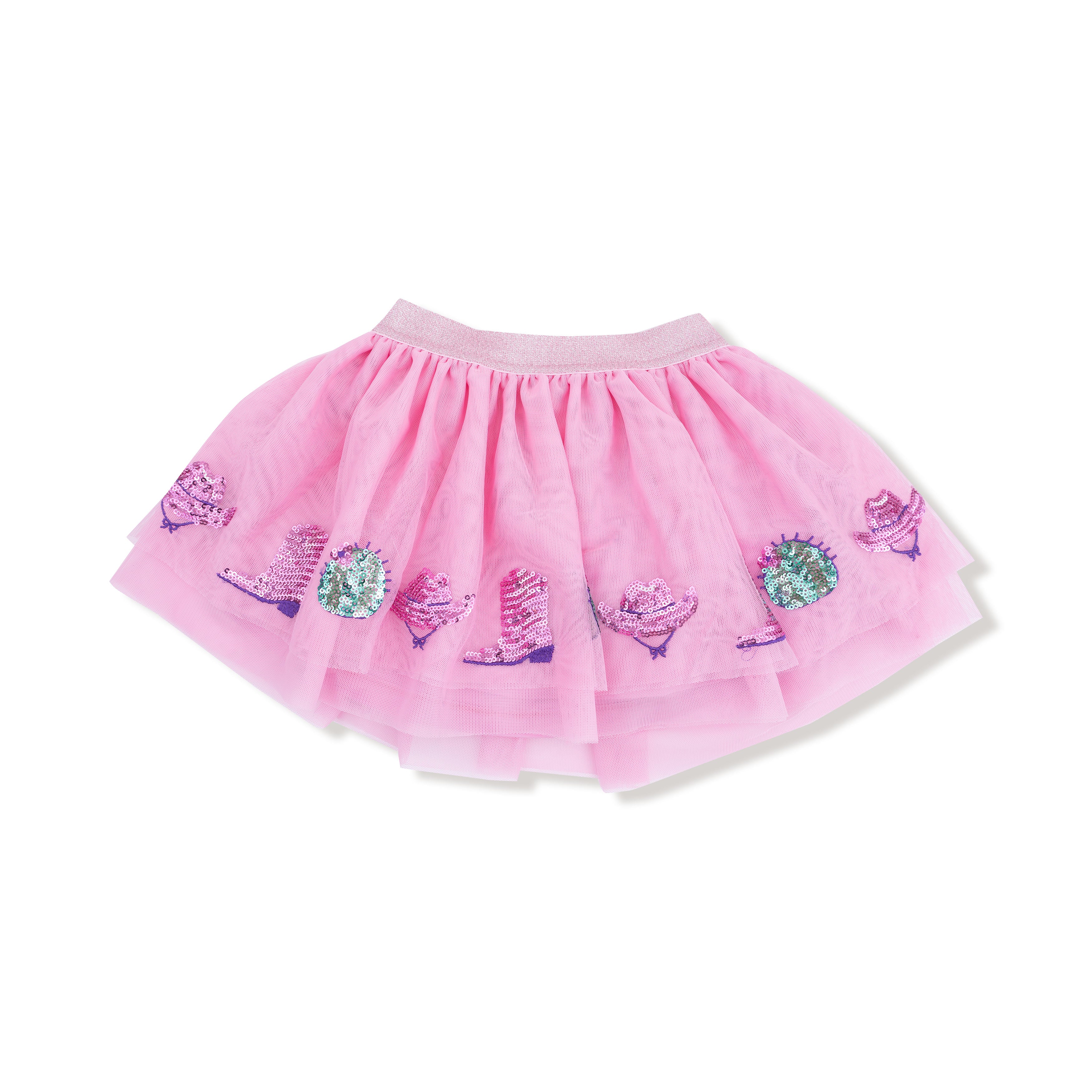 Tutu Skirt in our  Disco Cowgirl print from Angel Dear