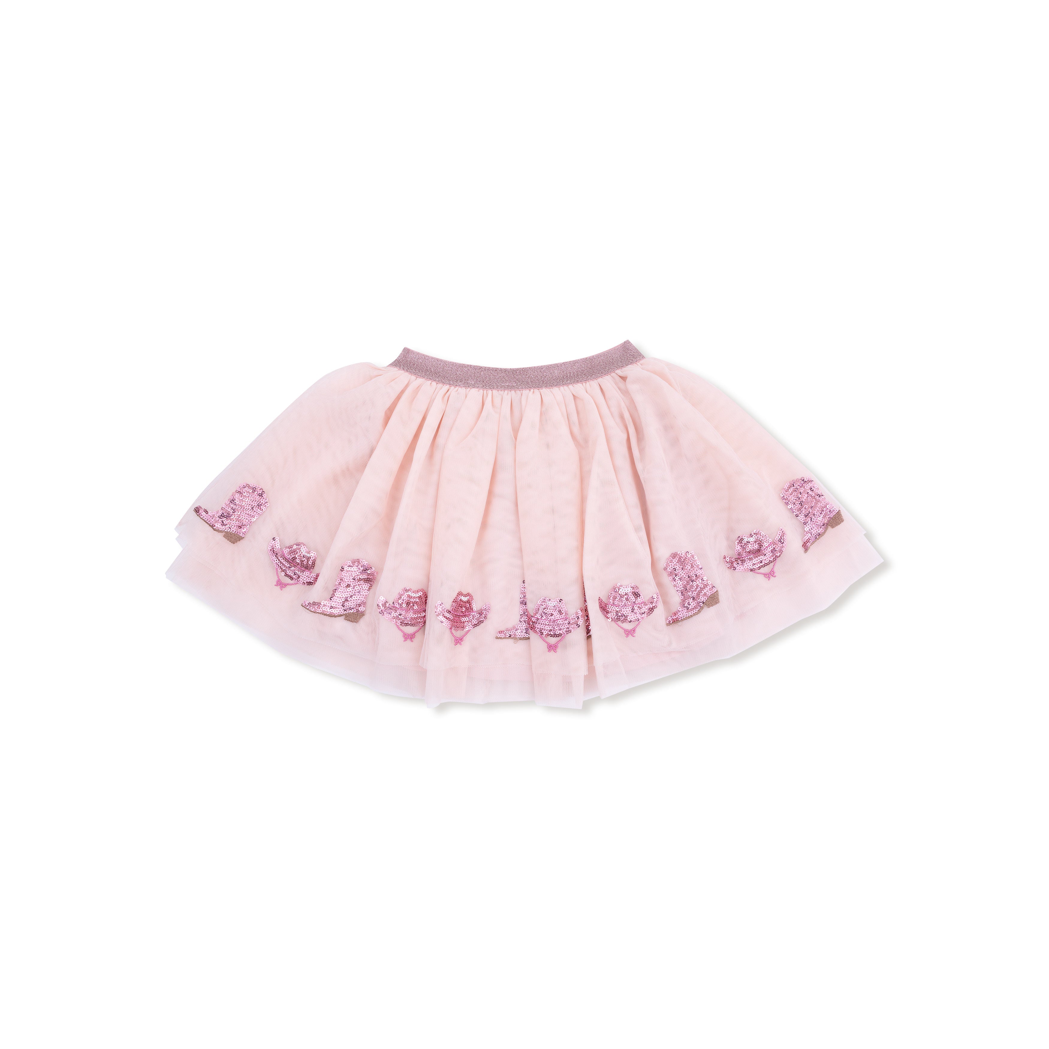 Tutu Skirt Pink Boot in our  Western print from Angel Dear