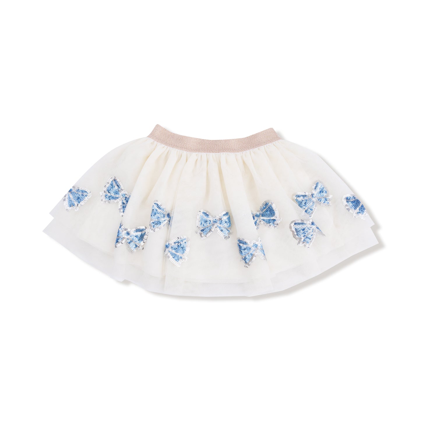 Blue Bow Tutu Skirt in our  Romi Floral print from Angel Dear