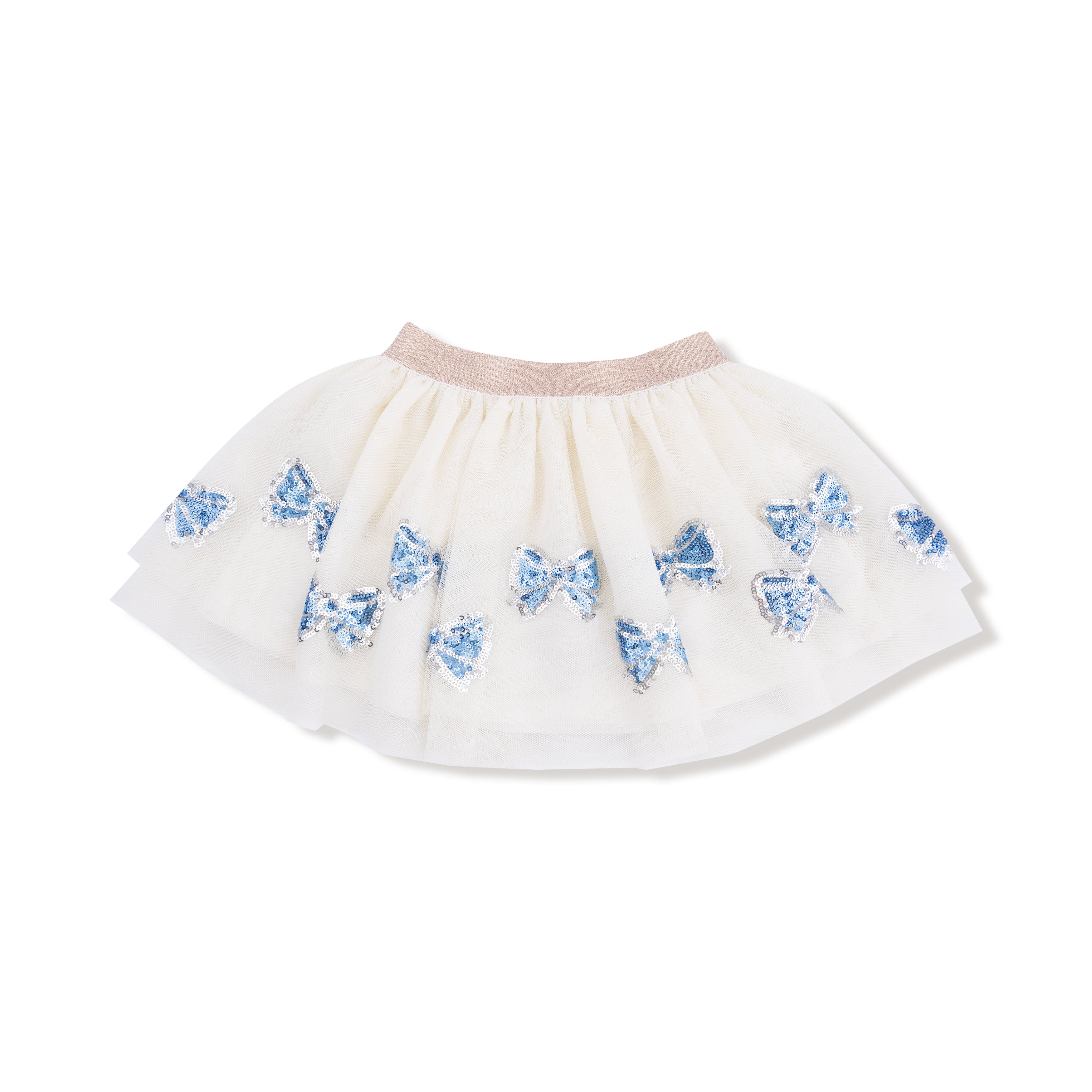 Blue Bow Tutu Skirt in our  Romi Floral print from Angel Dear