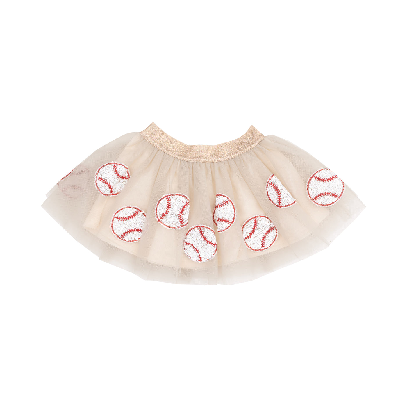 Tutu Skirt - Oat Baseball