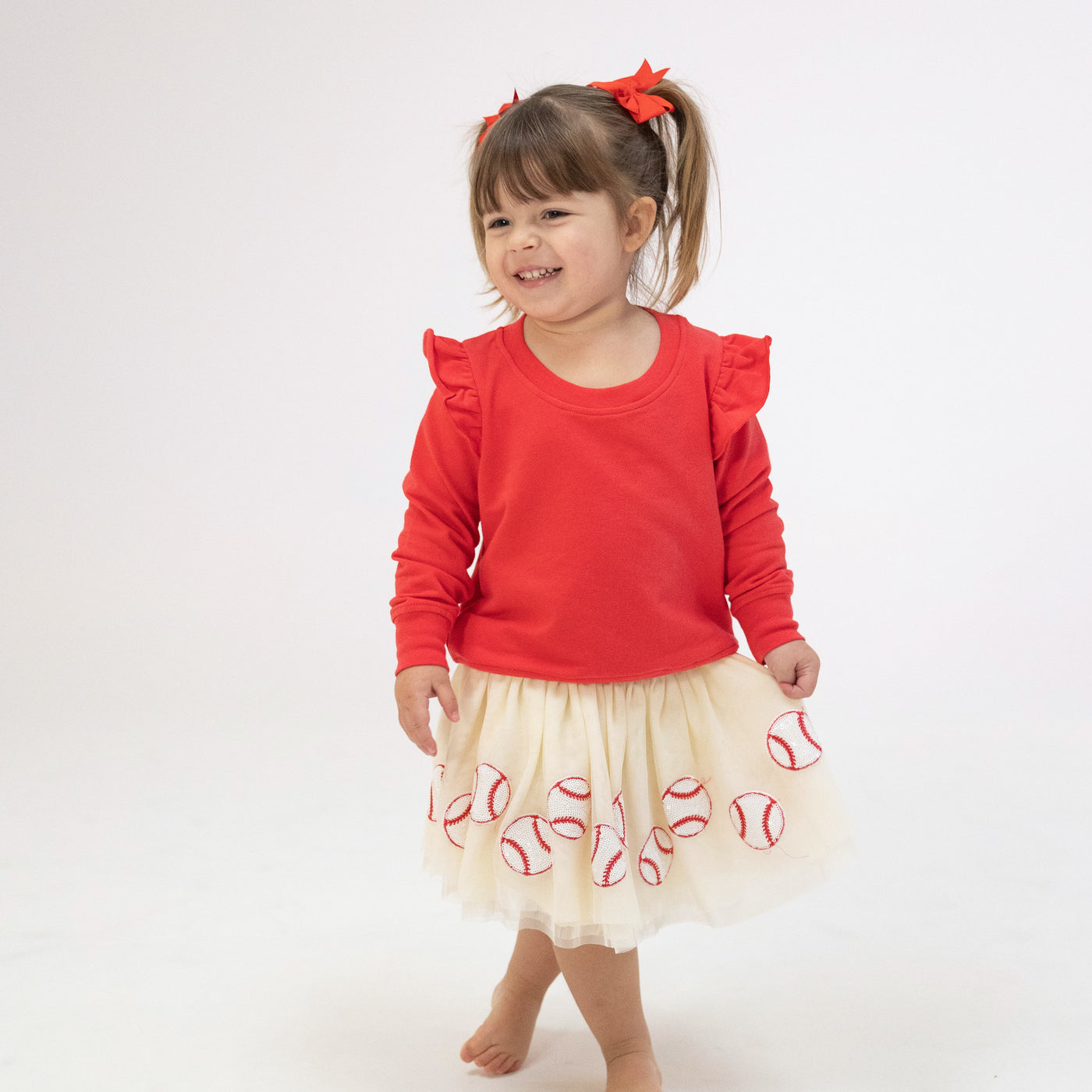 Tutu Skirt - Oat Baseball