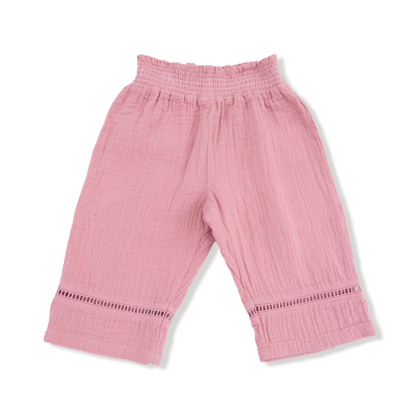 Smocked Waist Pants in our  Rose Elegance print from Angel Dear