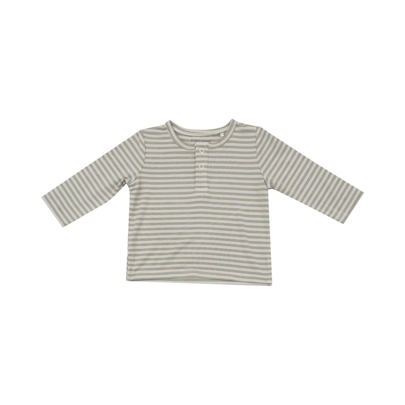 L/S Henley - Desert Sage Stripe-Angel Dear