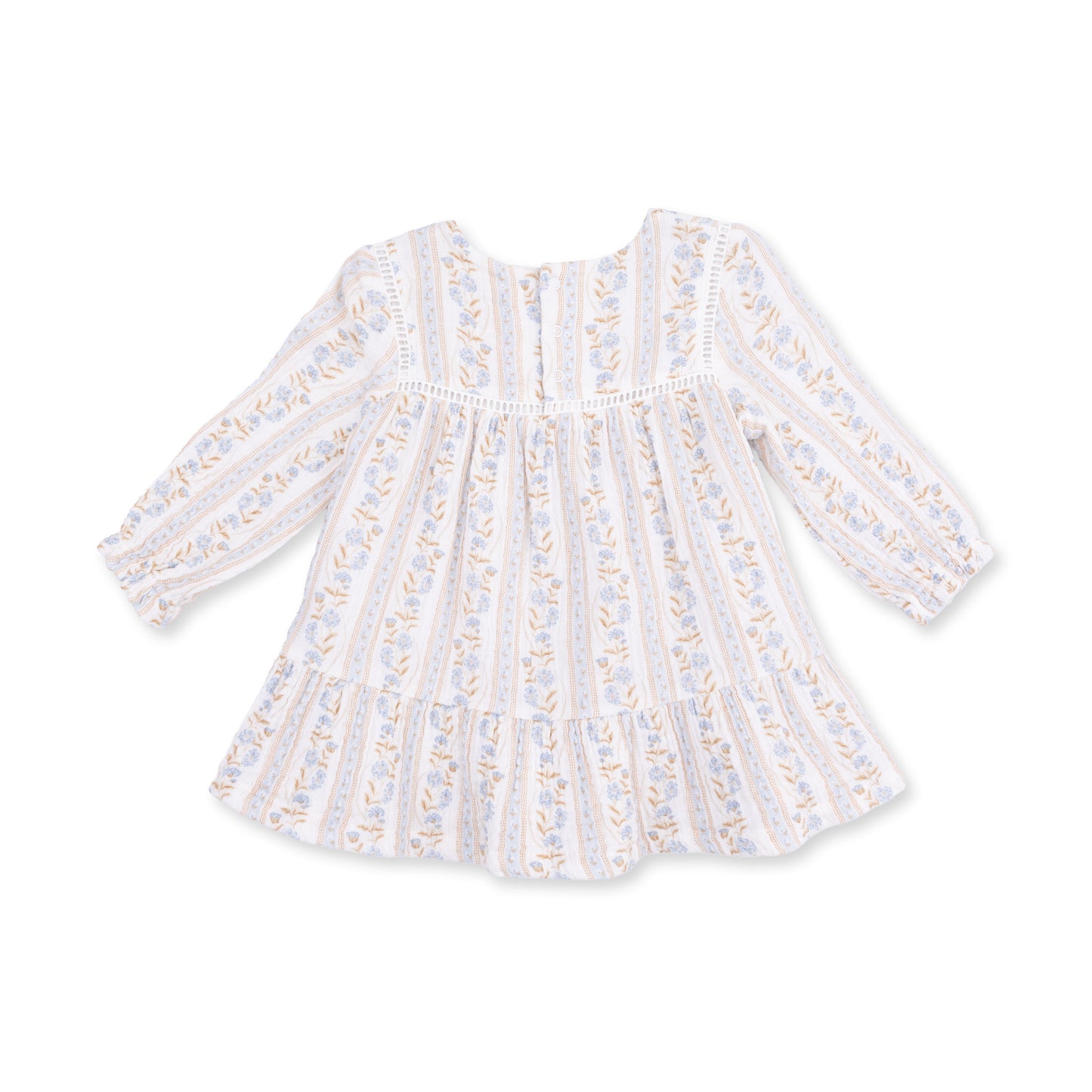 Catarina Floral - Puffed Long Sleeve Tiered Dress and Leggings