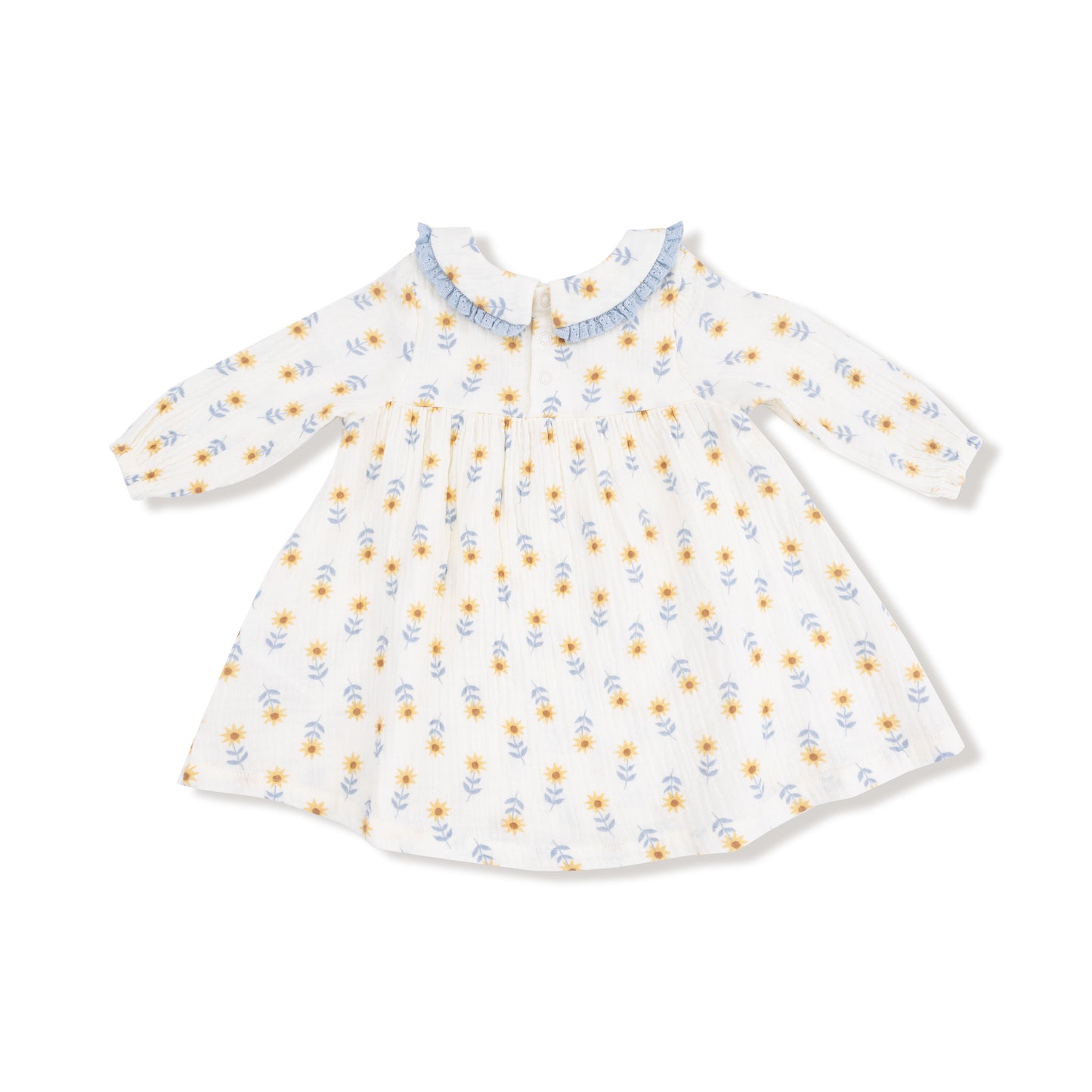 Peter Pan Collar Dress and Leggings in our  Western Sunflower print from Angel Dear