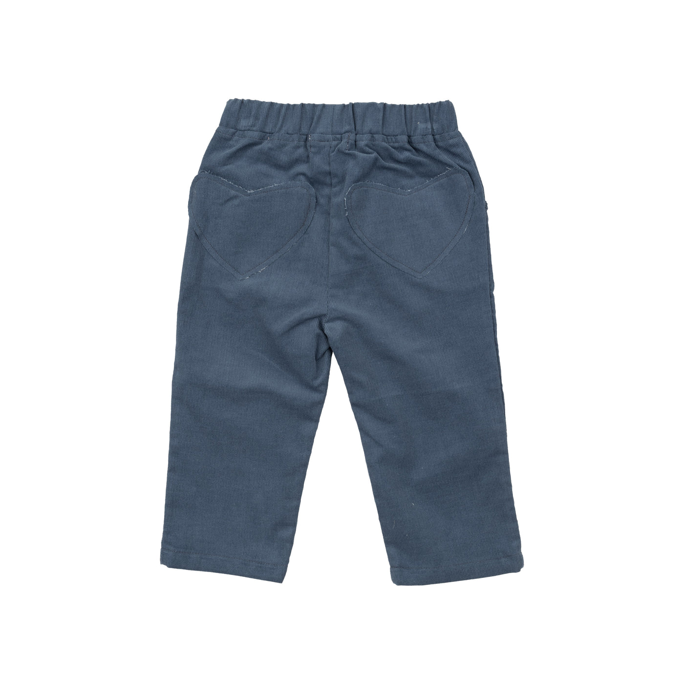 Cord Pant W/ Heart Pocket - Solid Navy-Angel Dear