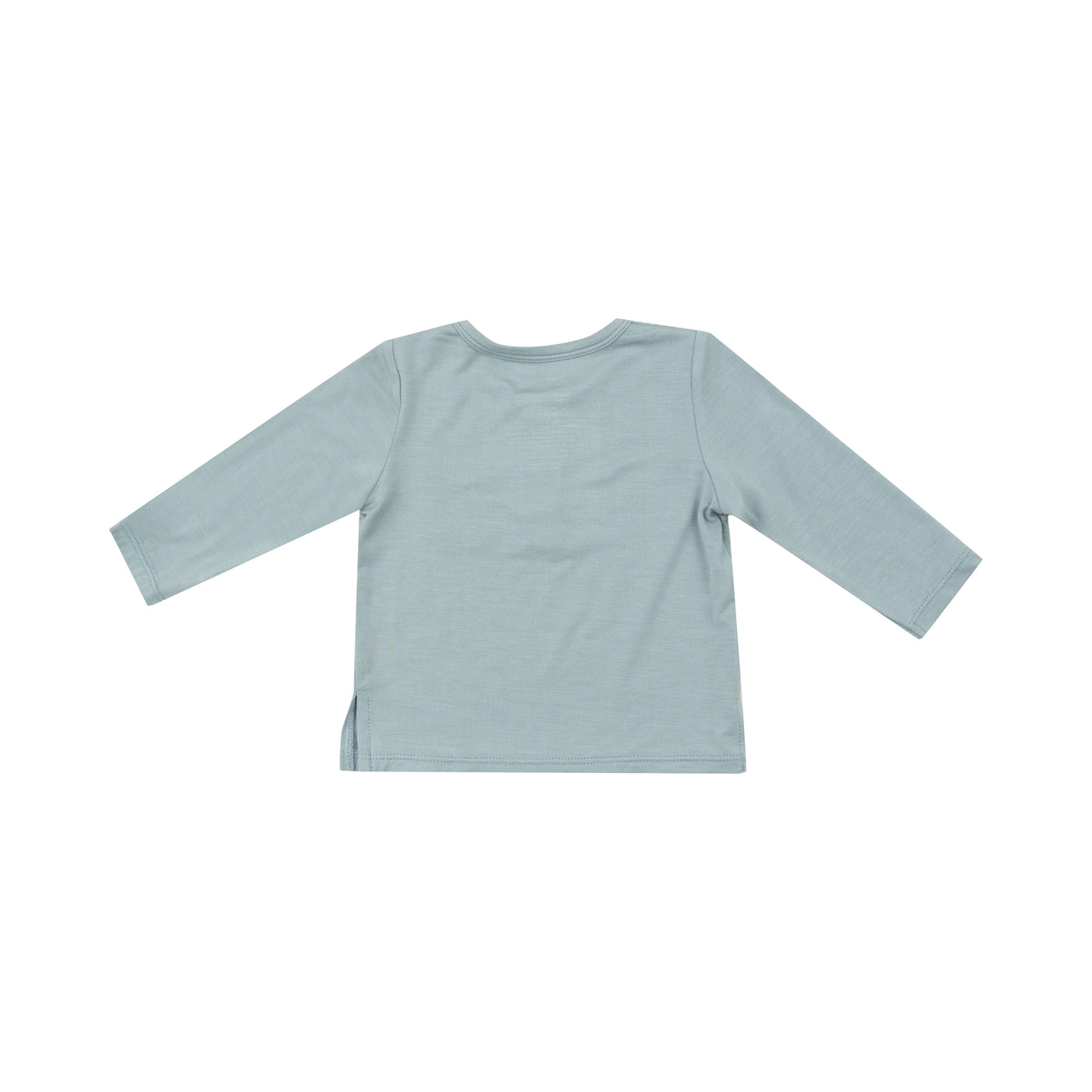 L/S Henley W/Pocket - Gray Mist-Angel Dear