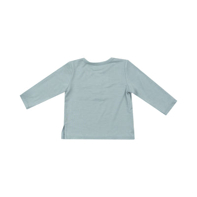 L/S Henley W/Pocket - Gray Mist-Angel Dear