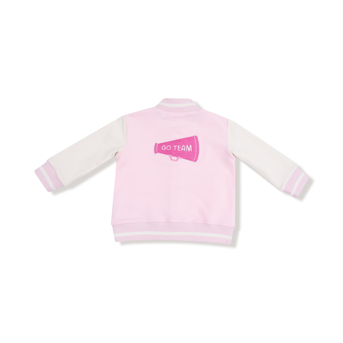 Letterman Jacket in our  Varsity - Pink print from Angel Dear