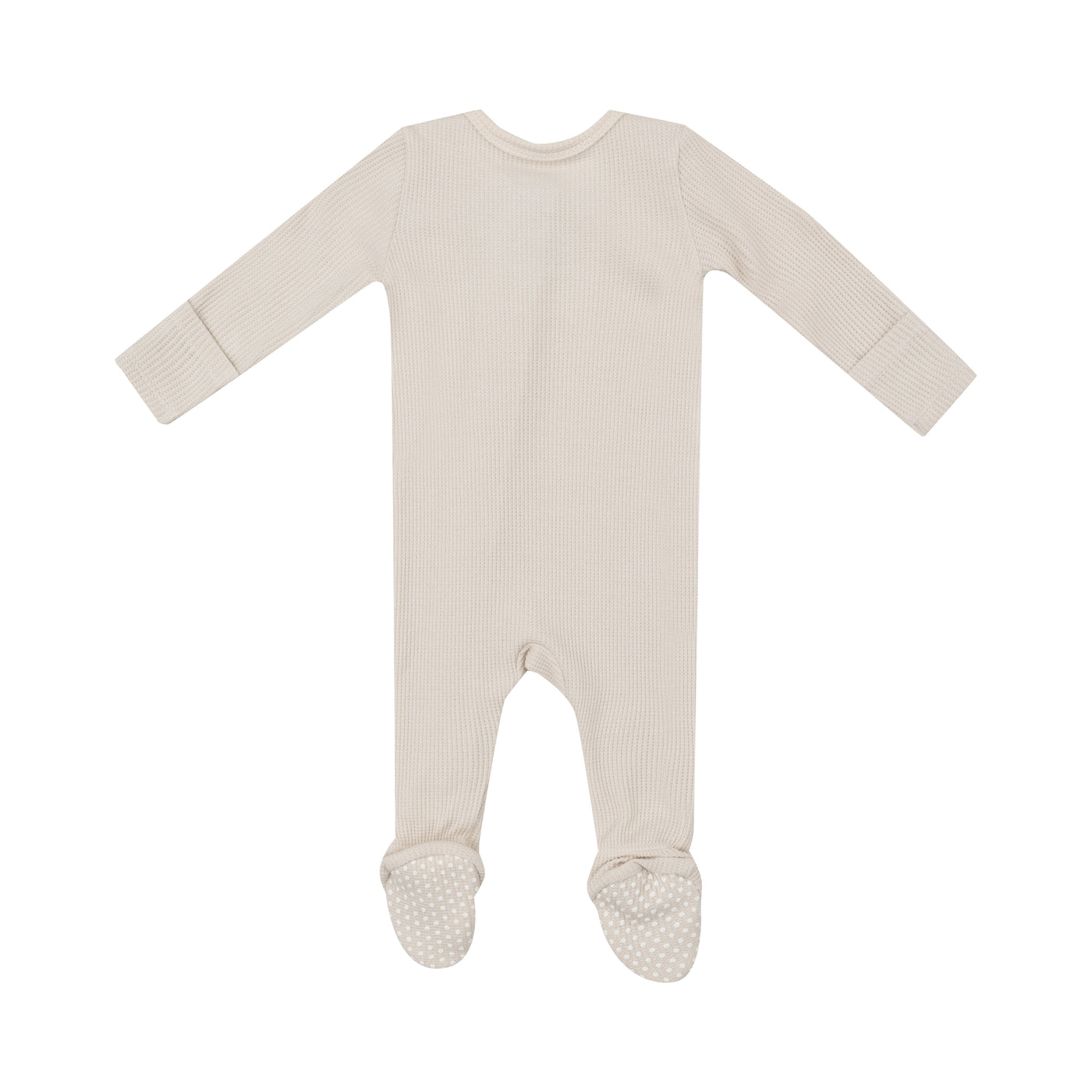 2 Way Zipper Footie - Solid Oatmeal-Angel Dear