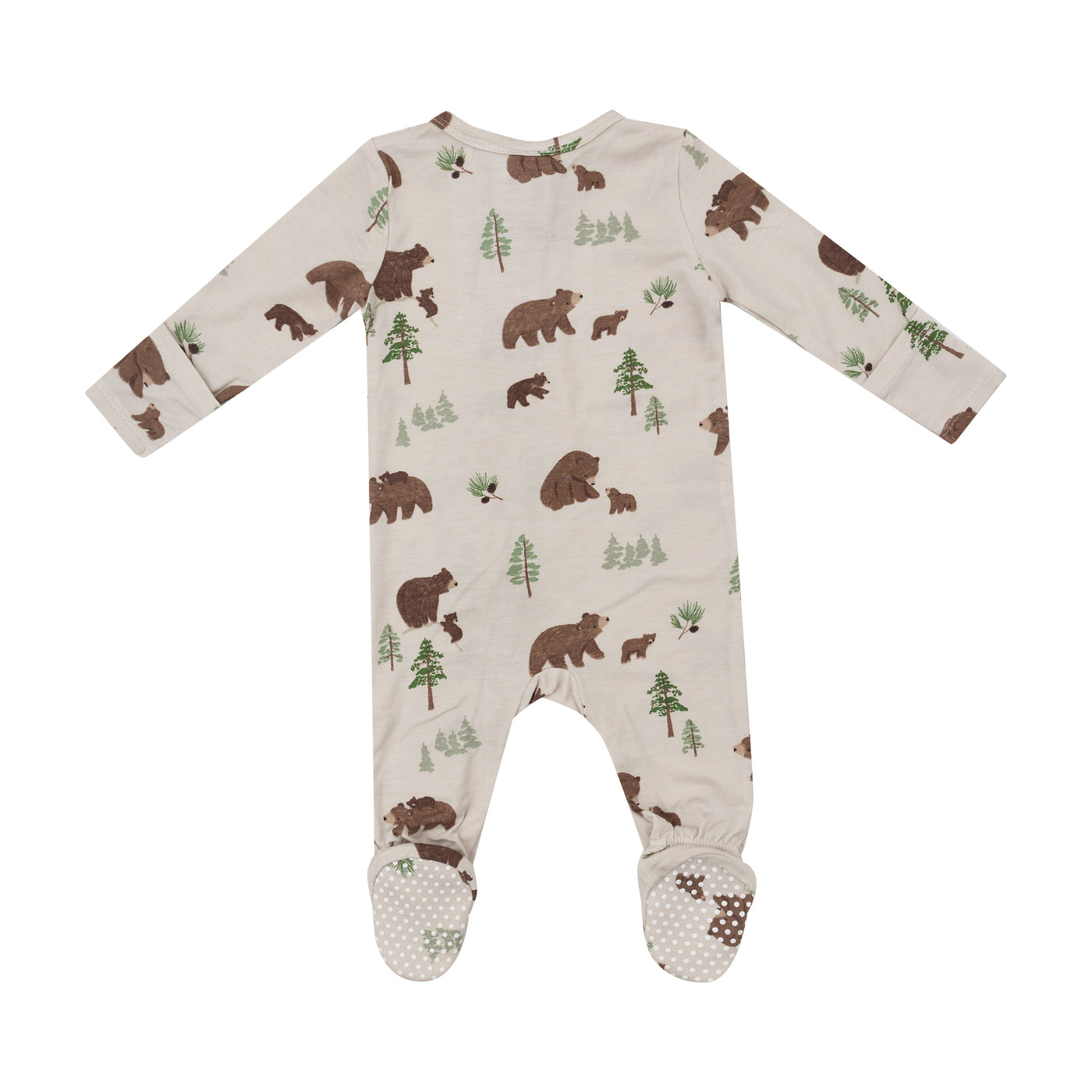 2 Way Zipper Footie - Sweet Brown Bears-Angel Dear