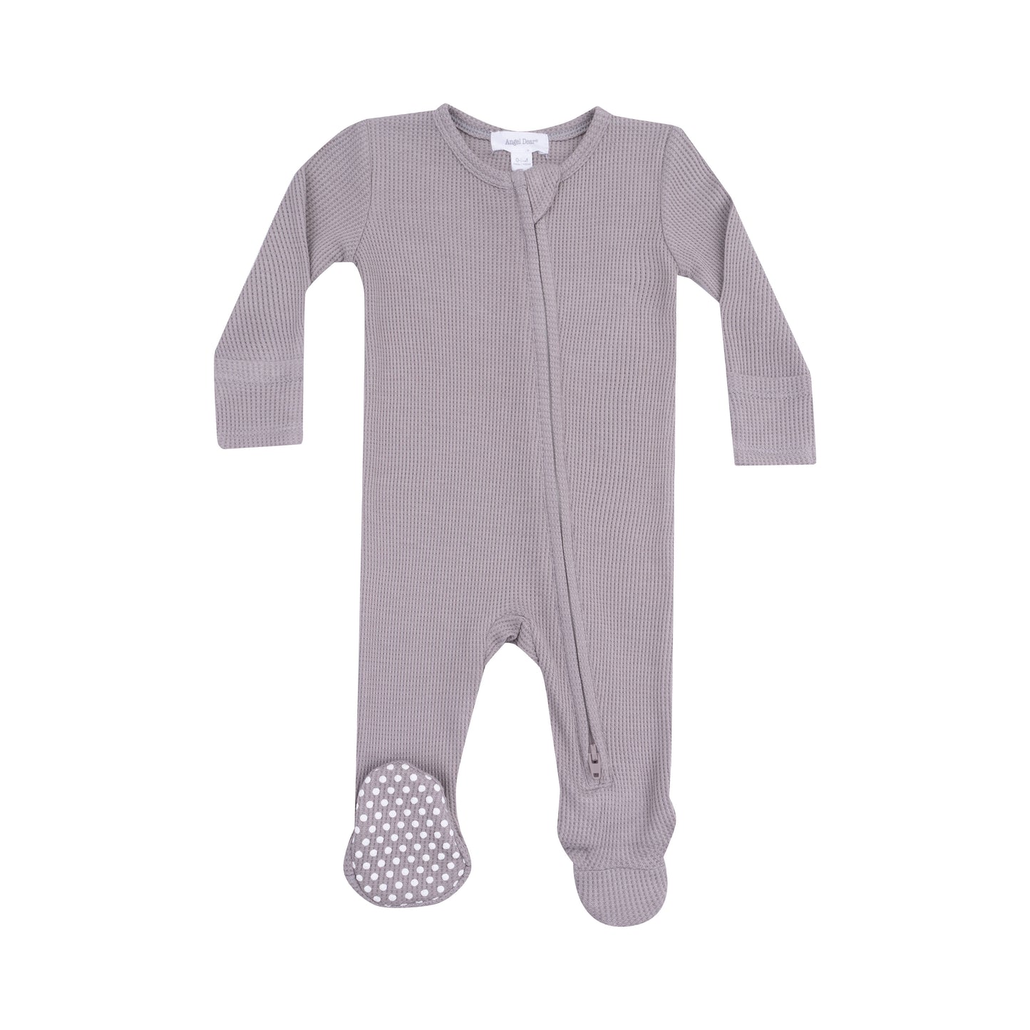 2 Way Zipper Footie in our Ash print from Angel Dear