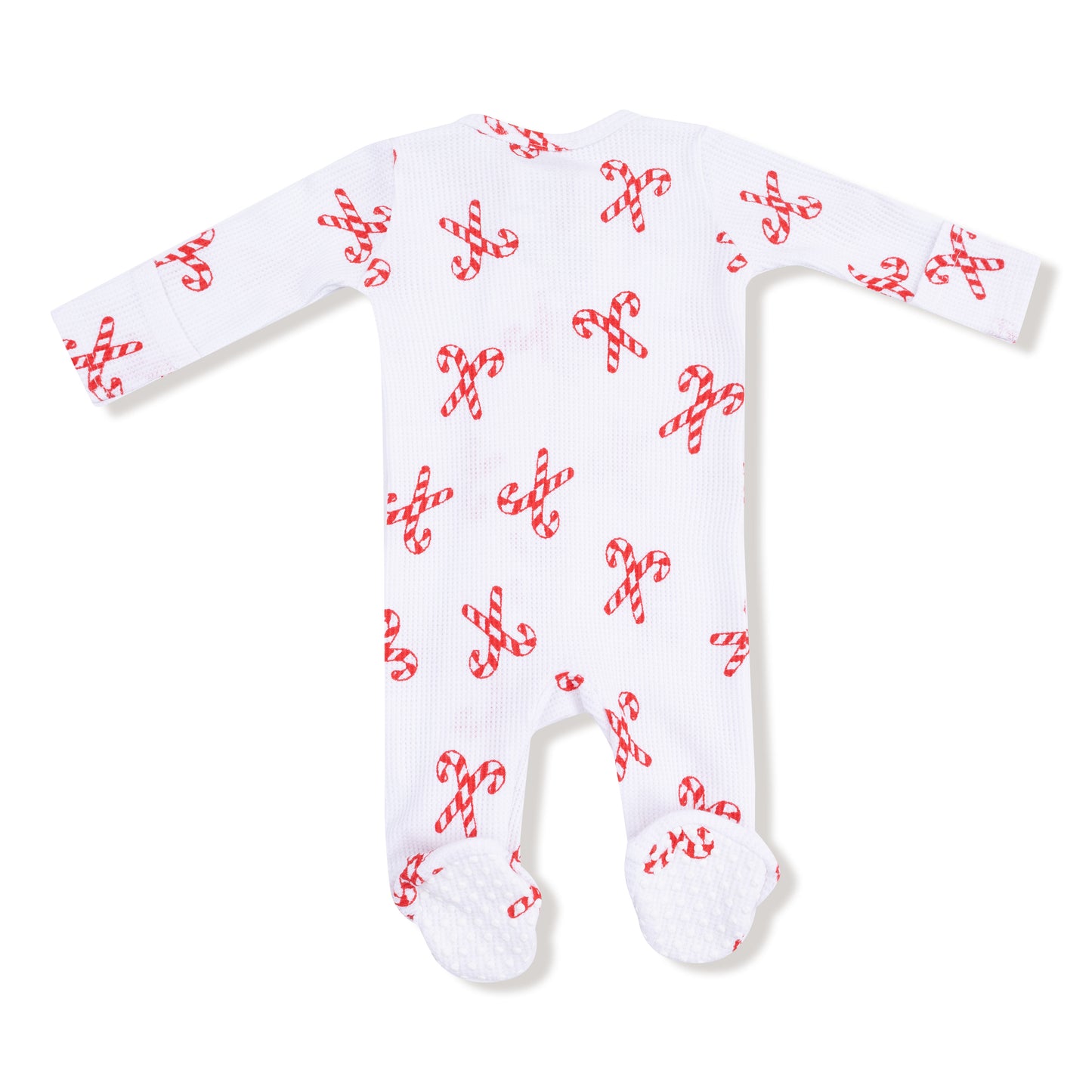 2 Way Zipper Footie in our  Candy Canes print from Angel Dear