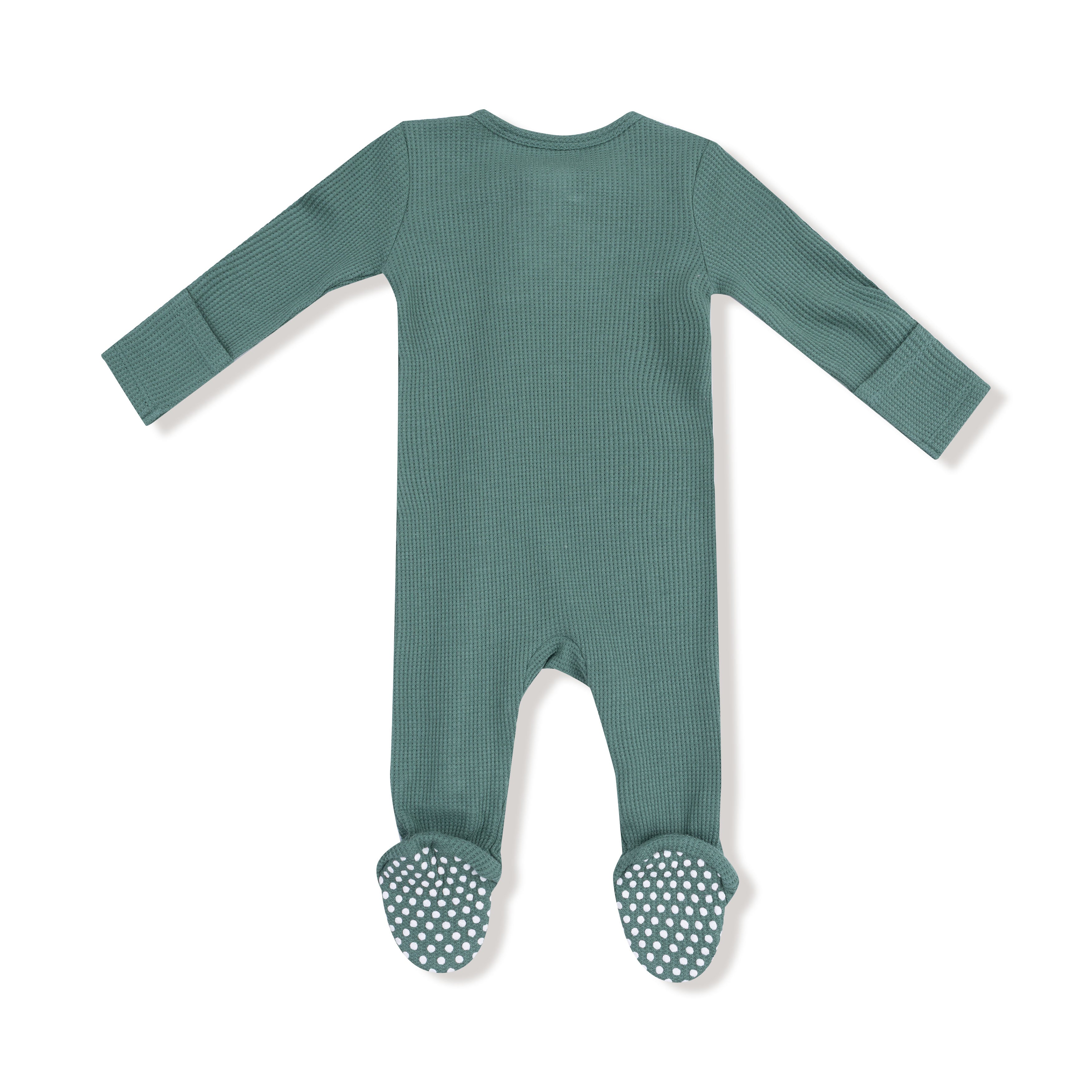 2 Way Zipper Footie in our Frosty Spruce print from Angel Dear