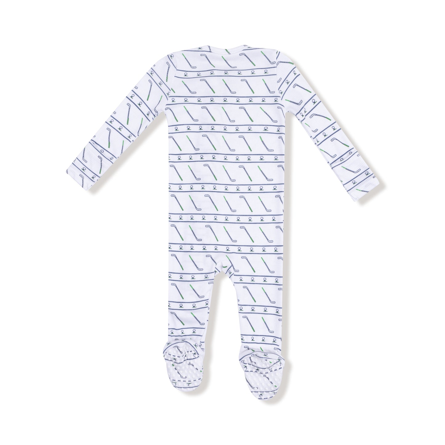 2 Way Zipper Footie in our  Golf Club print from Angel Dear