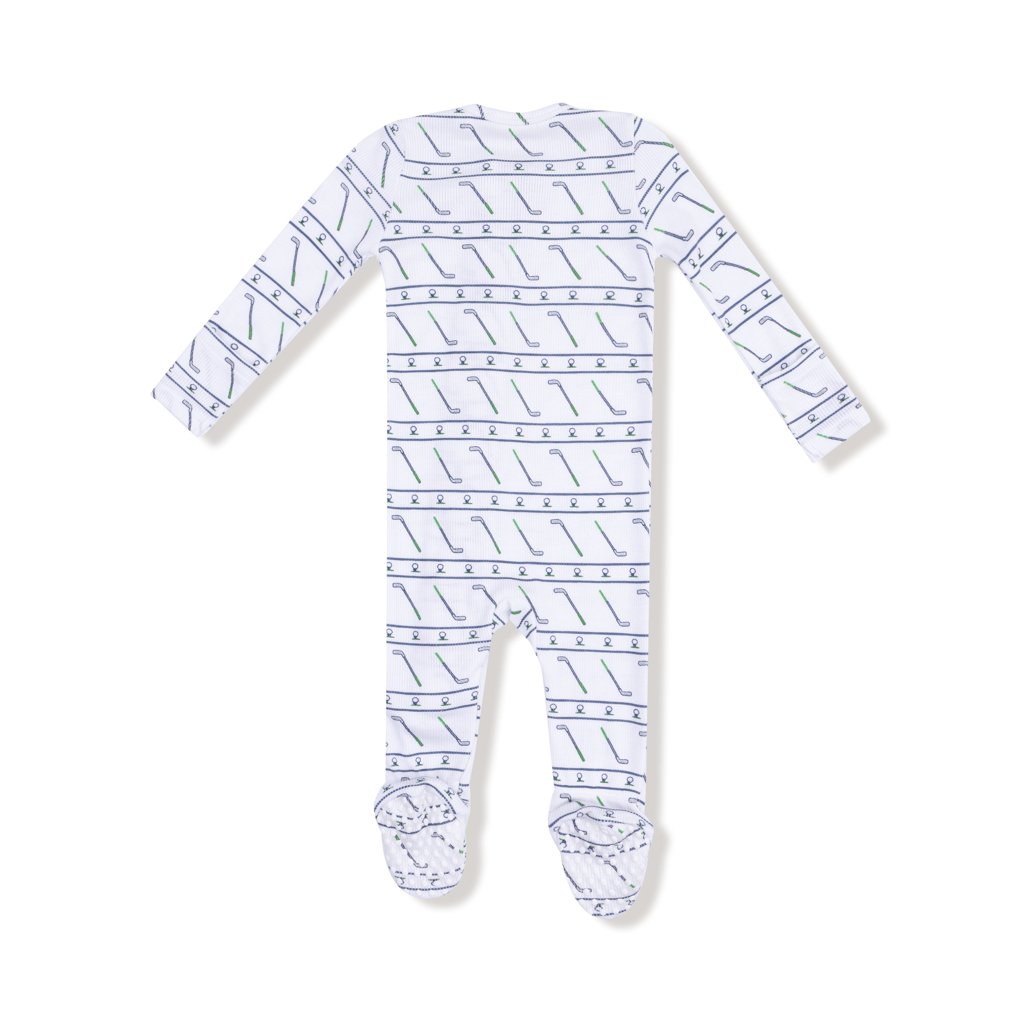 2 Way Zipper Footie in our  Golf Club print from Angel Dear