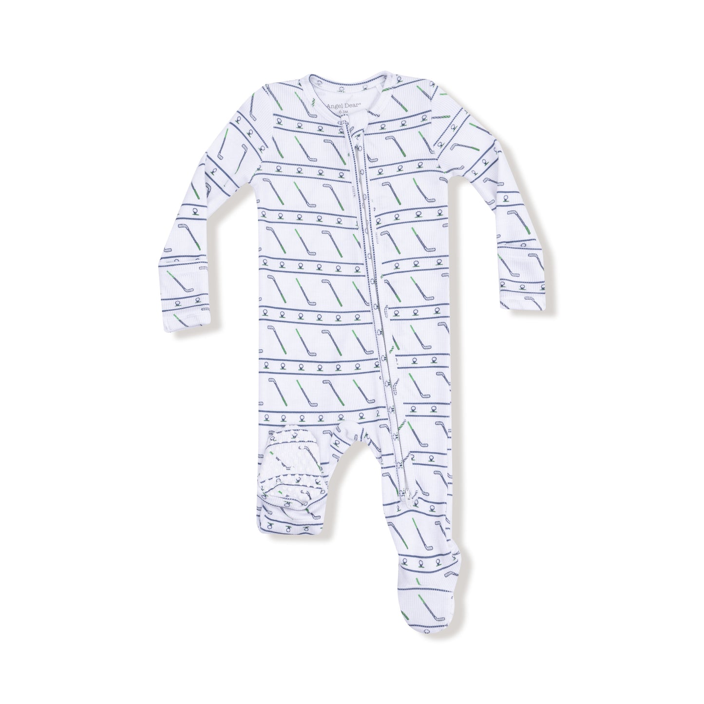 2 Way Zipper Footie in our  Golf Club print from Angel Dear
