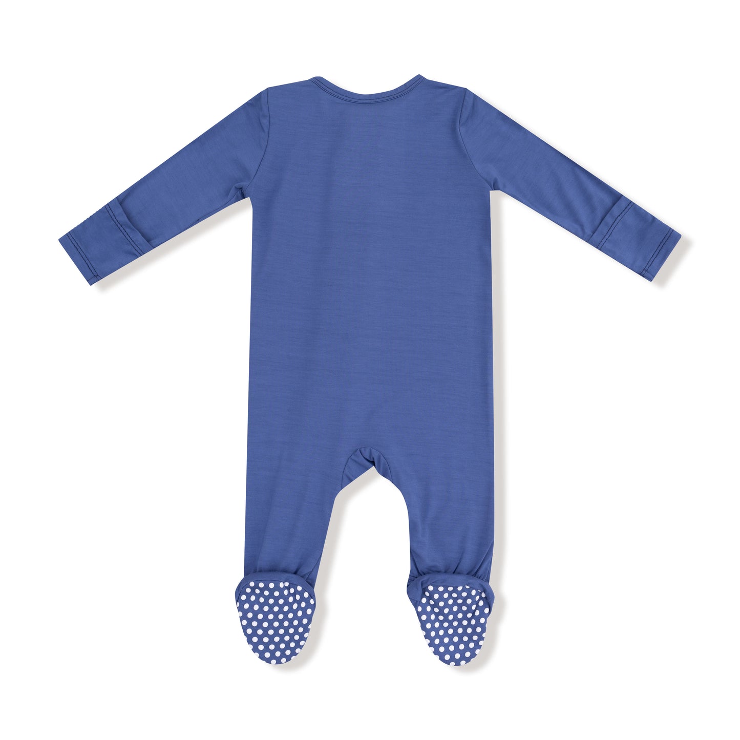 2 Way Zipper Footie in our Gray Blue print from Angel Dear