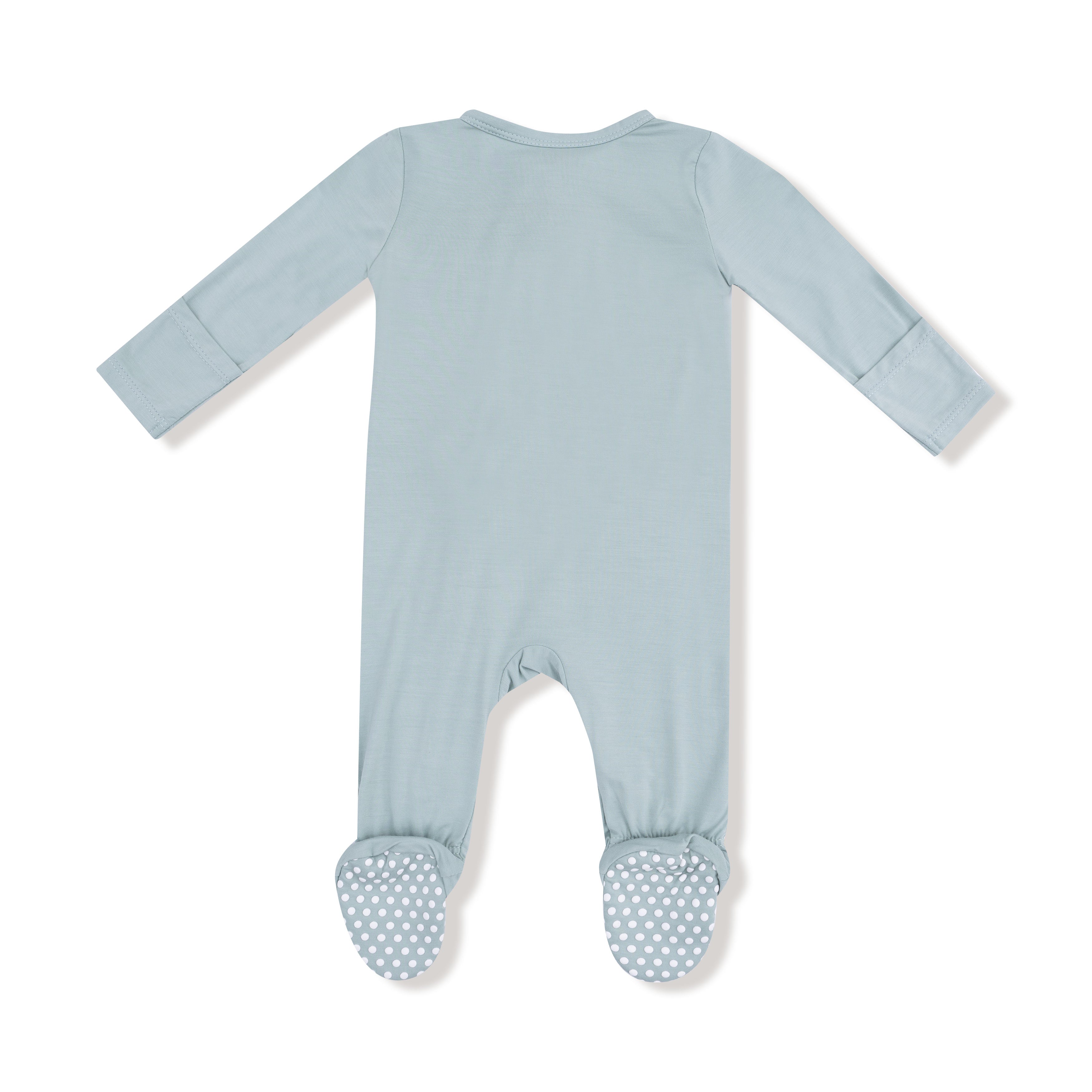 2 Way Zipper Footie in our Jadeite print from Angel Dear