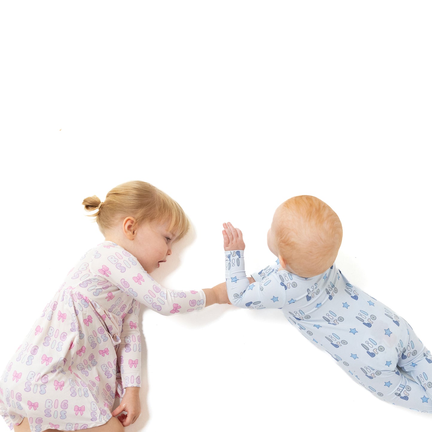 Twirly Long Sleeve Dress in our  Big Sis print from Angel Dear