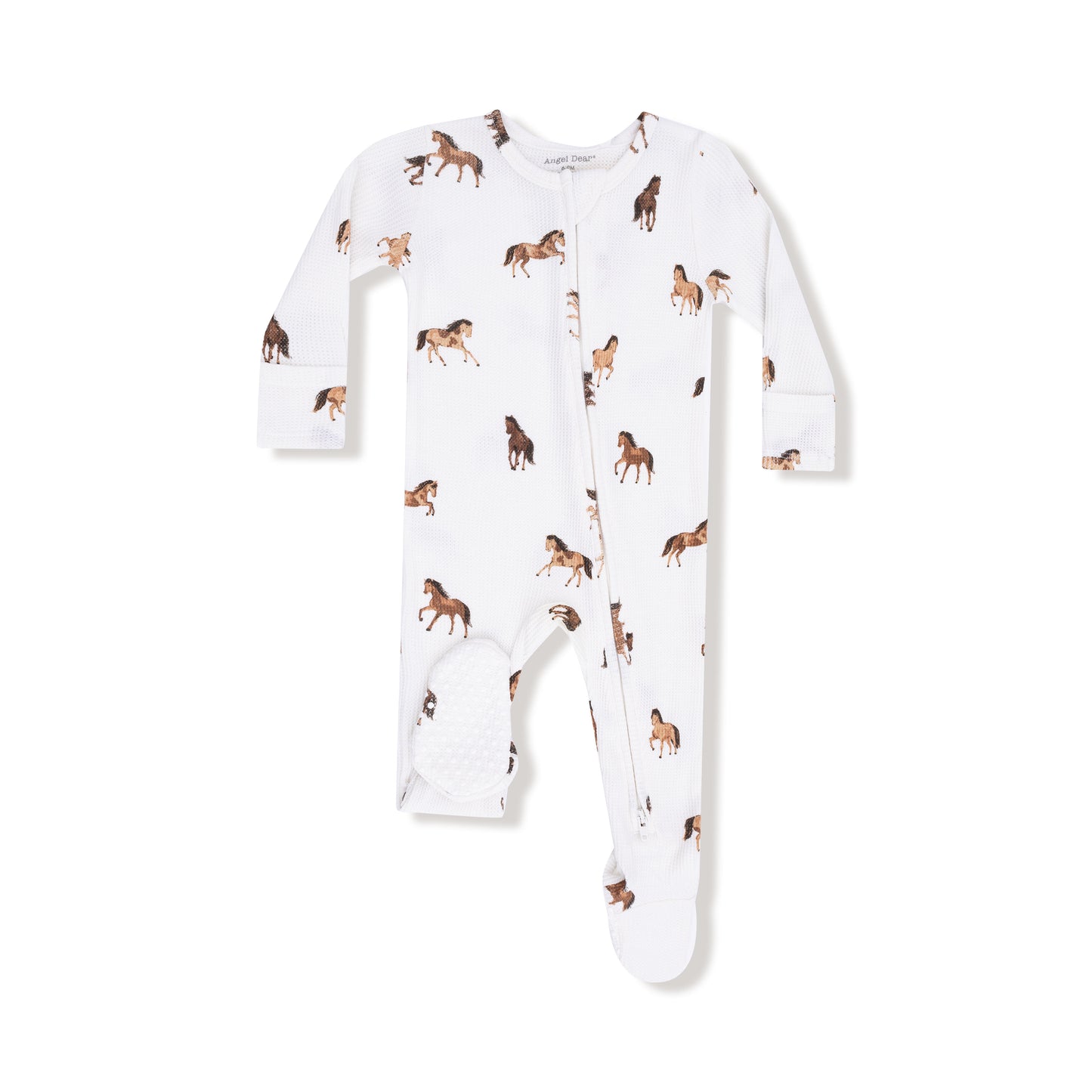 2 Way Zipper Footie in our  Mini Horses print from Angel Dear