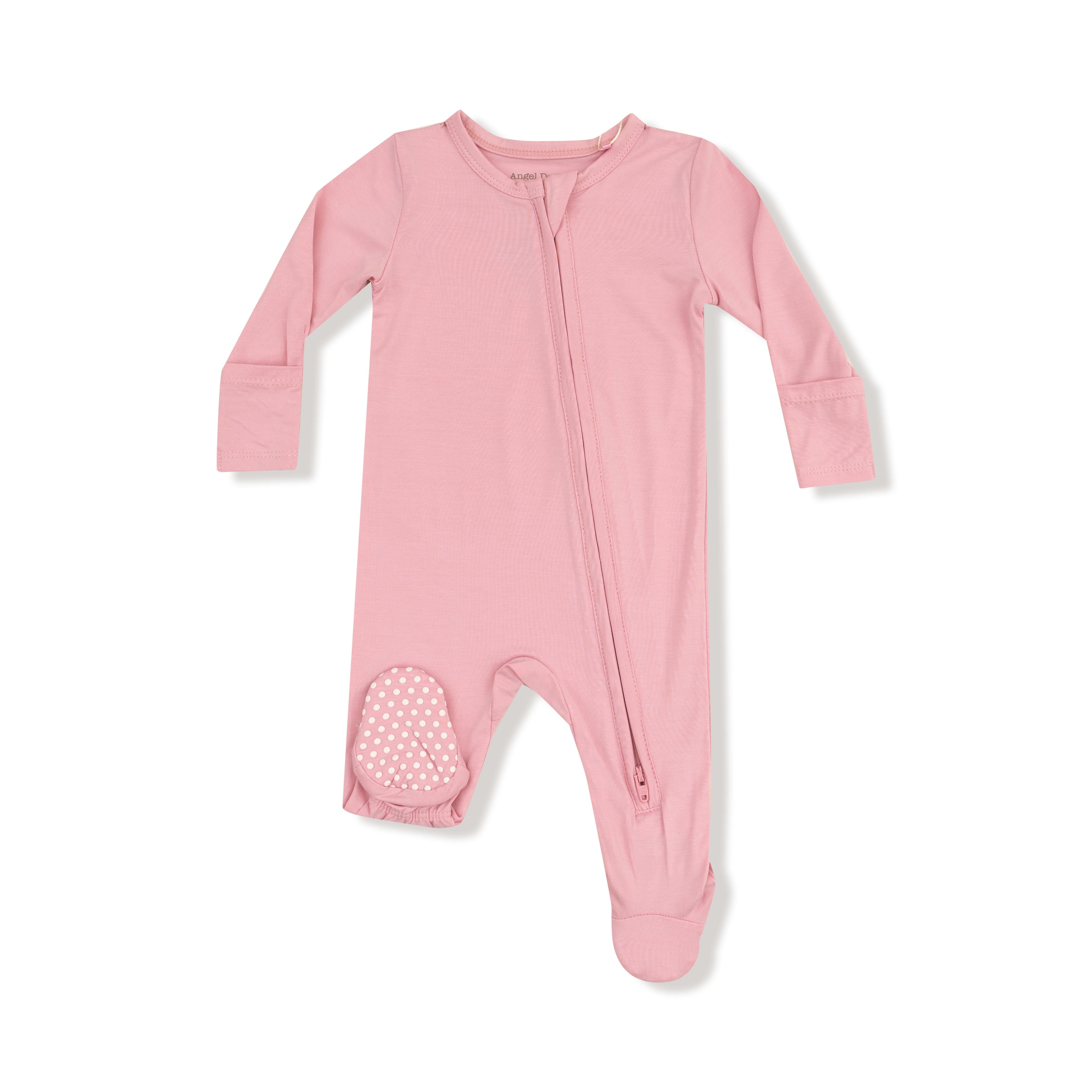 2 Way Zipper Footie in our Pink Dolphin print from Angel Dear