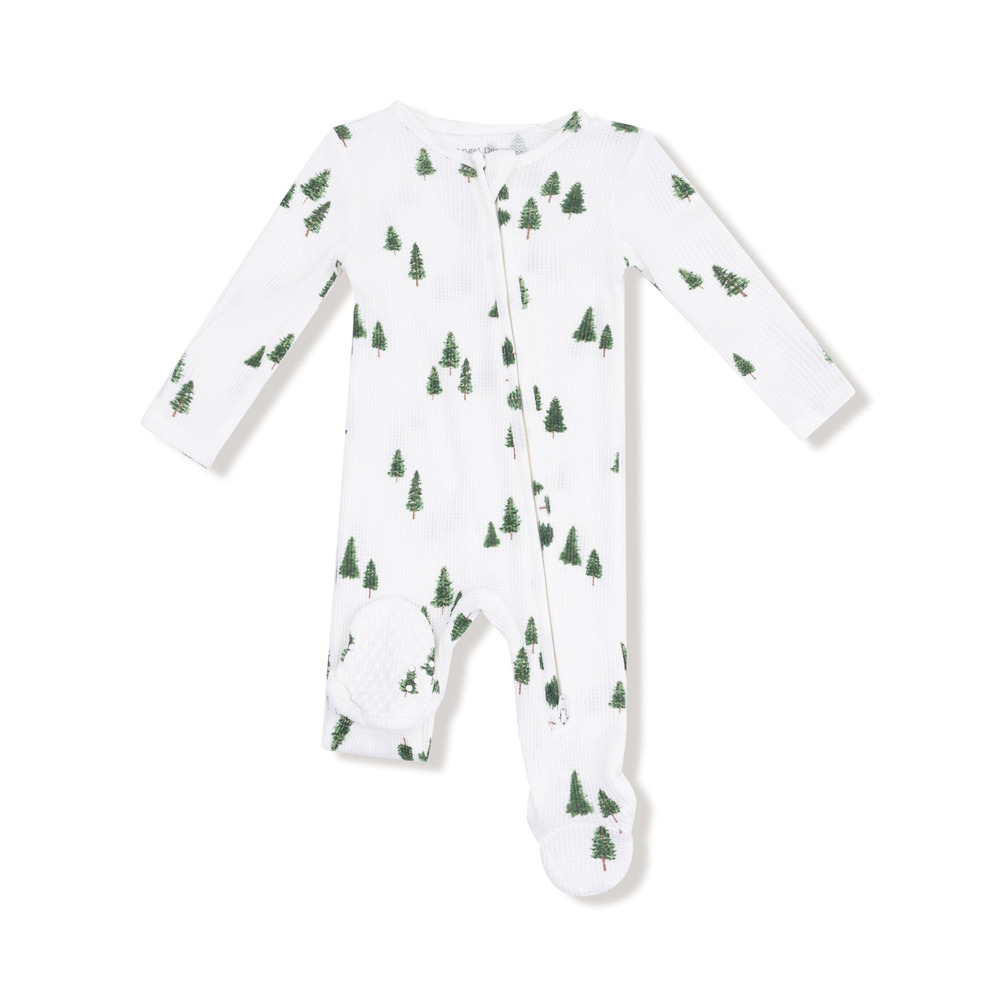 2 Way Zipper Footie in our  Tiny Forest print from Angel Dear