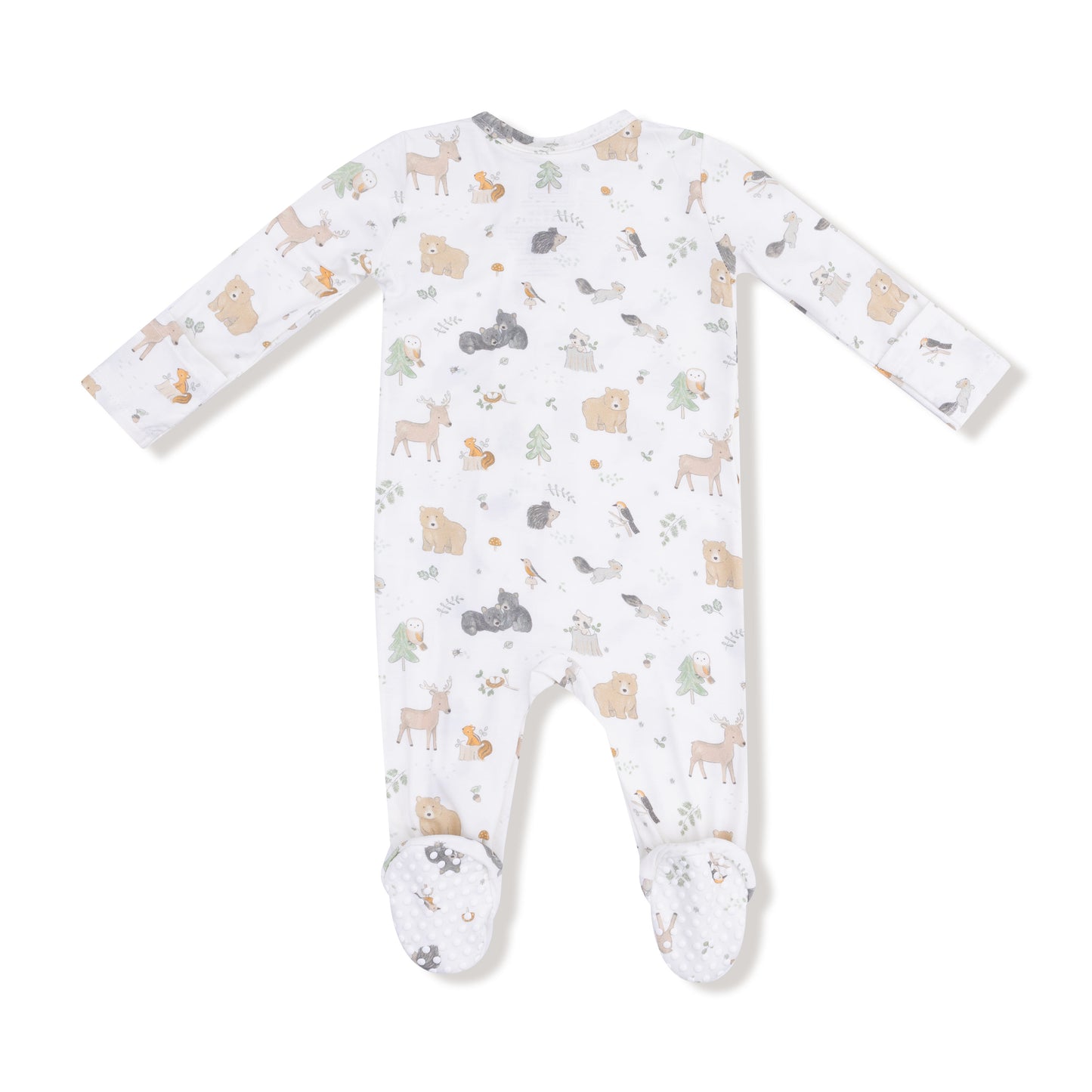 2 Way Zipper Footie in our  Woodland Babies print from Angel Dear