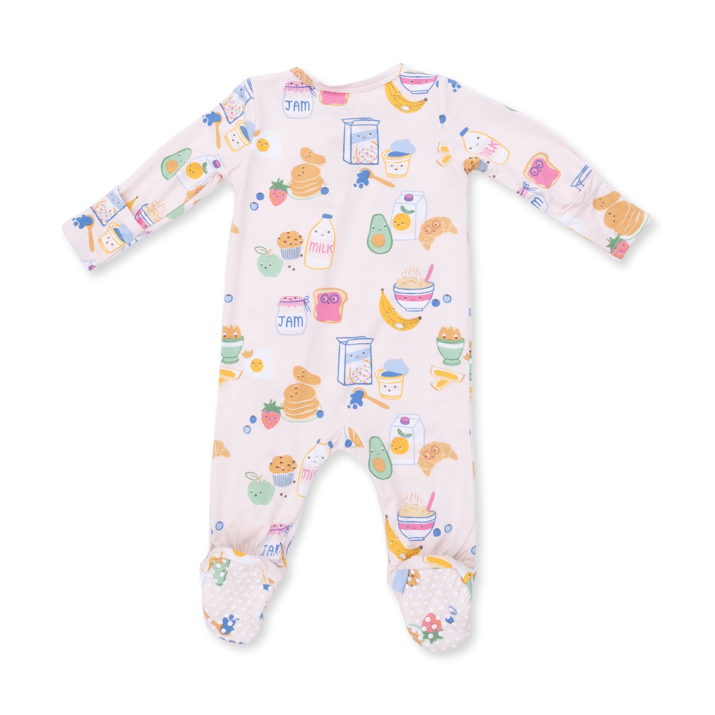 Breakfast Club Pink - 2 Way Zipper Footie