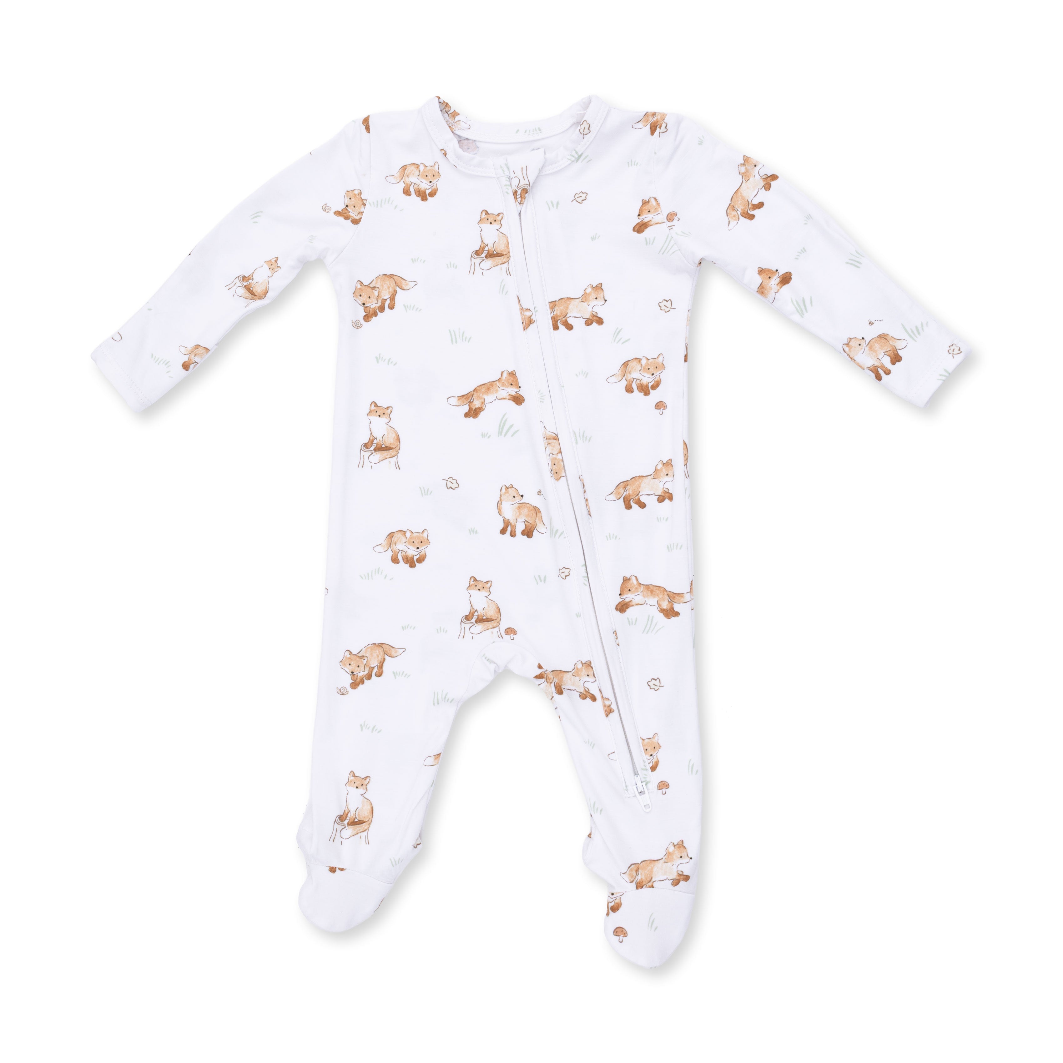 Little Explorer Fox - 2 Way Zipper Footie