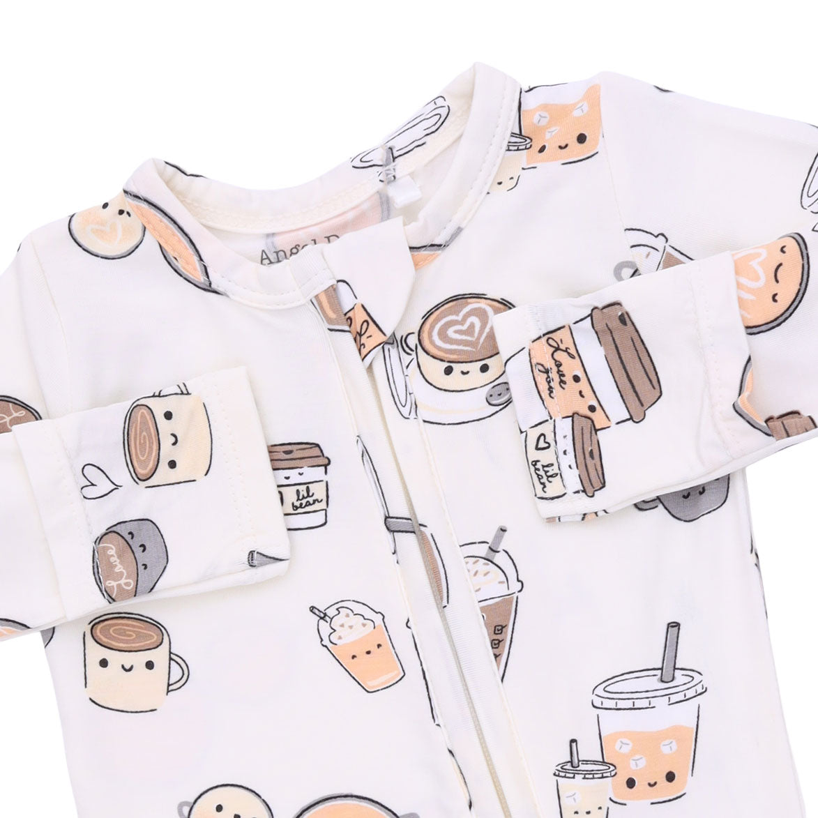 Love you A Latte - 2 Way Zipper Footie