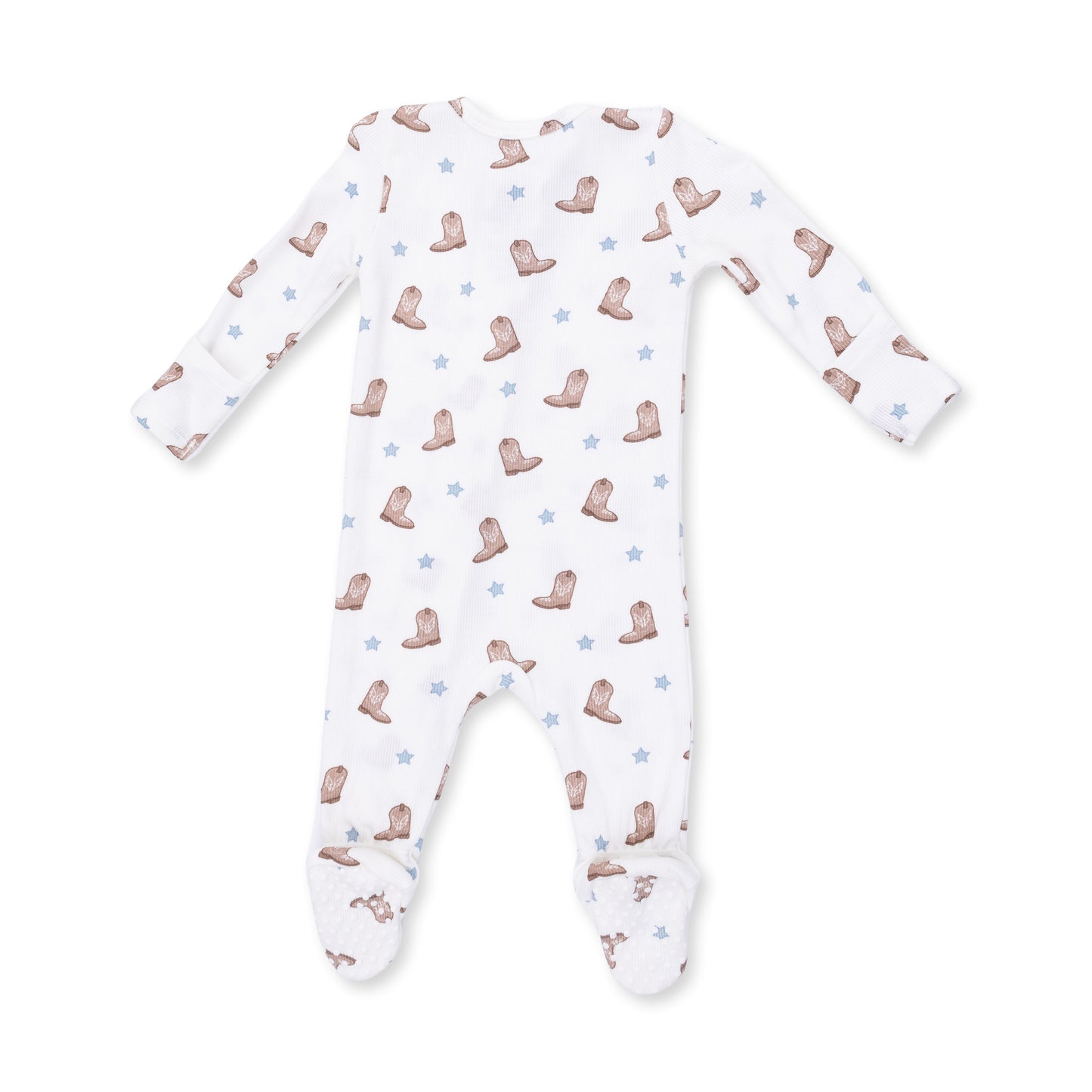 Mini Cowboy Boots - 2 Way Zipper Footie