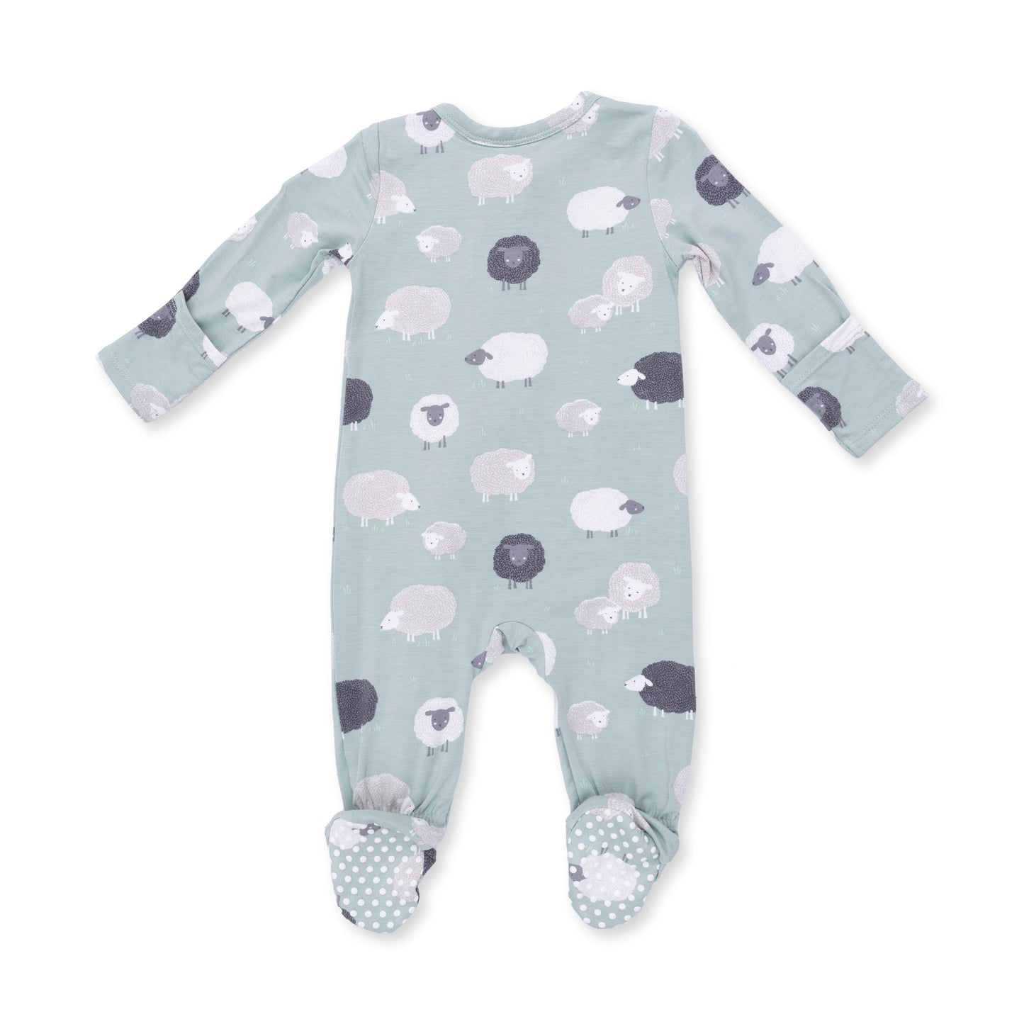 Black Sheep -2 Way Zipper Footie