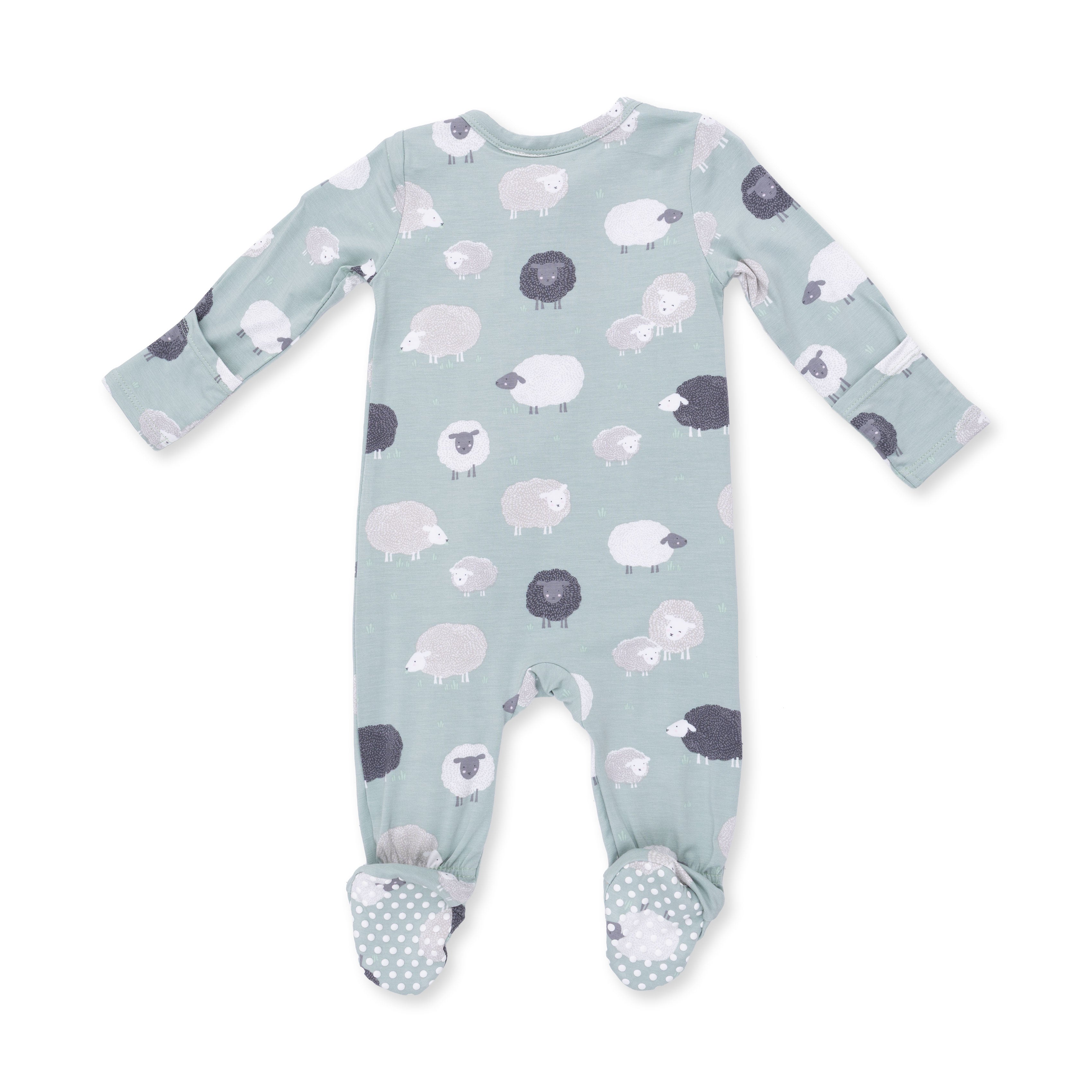 Black Sheep -2 Way Zipper Footie